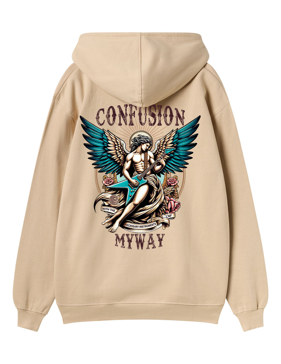 GUITAR ANGEL CREAM HOODIE LIMITED EDITION
