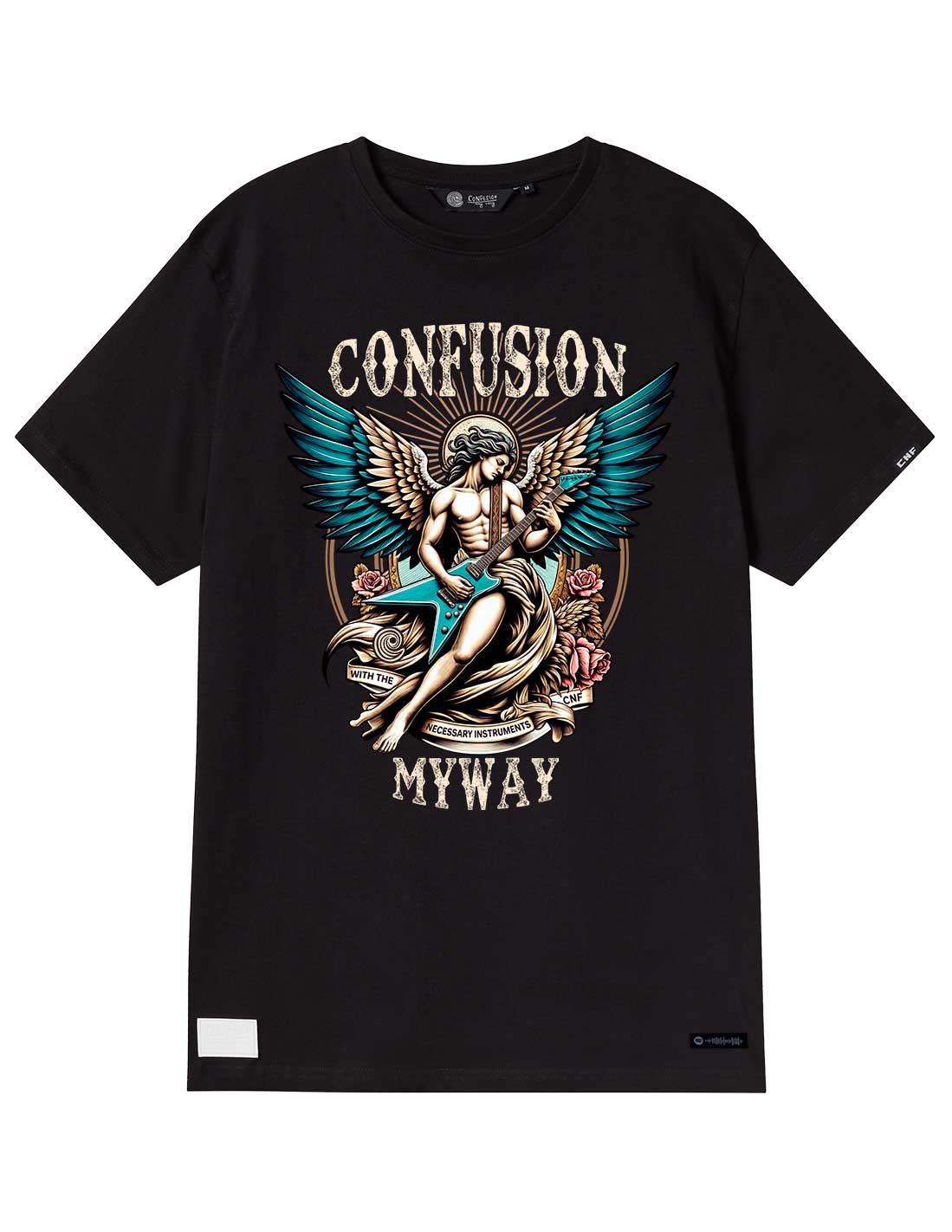 GUITAR ANGEL BLACK TSHIRT LIMITED EDITION