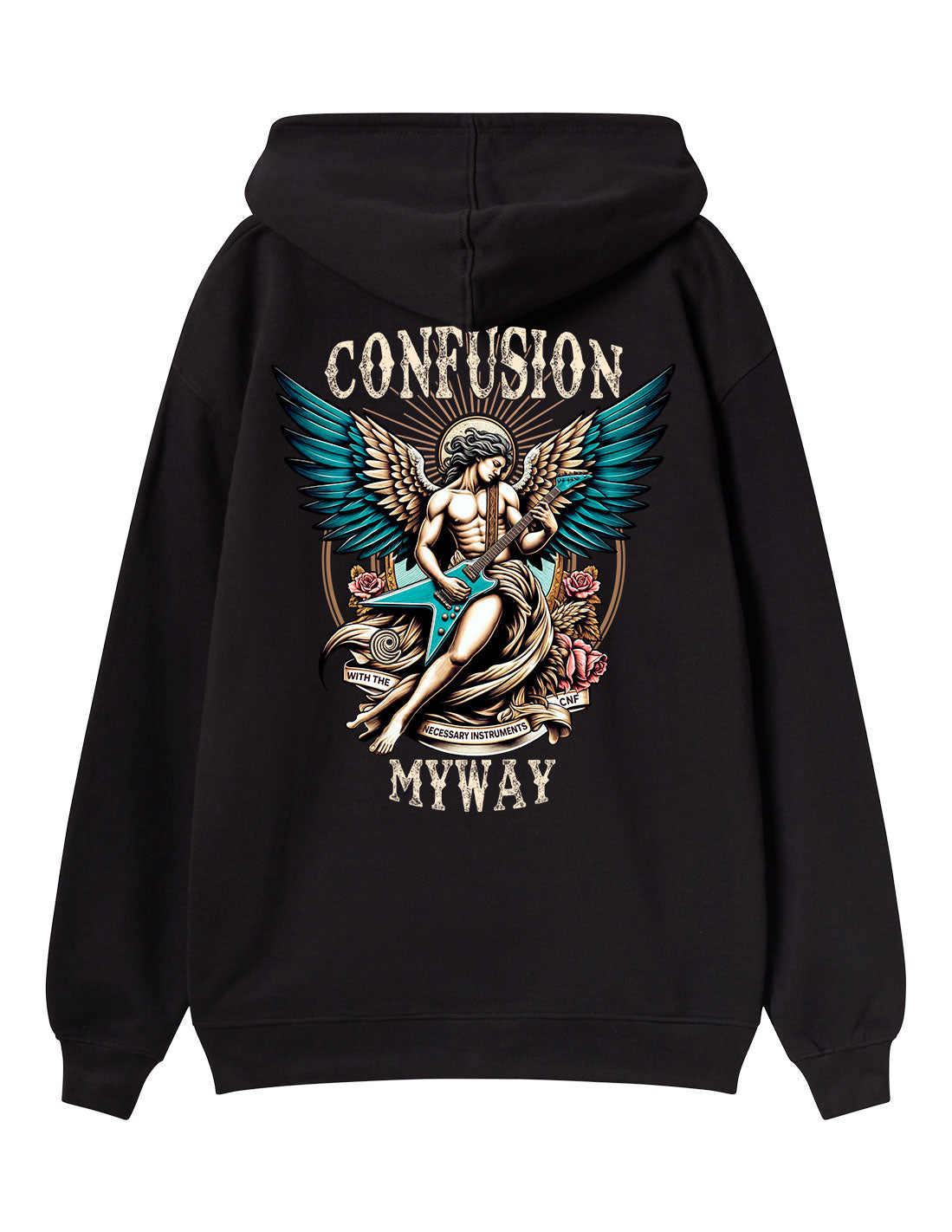 GUITAR ANGEL BLACK HOODIE LIMITED EDITION