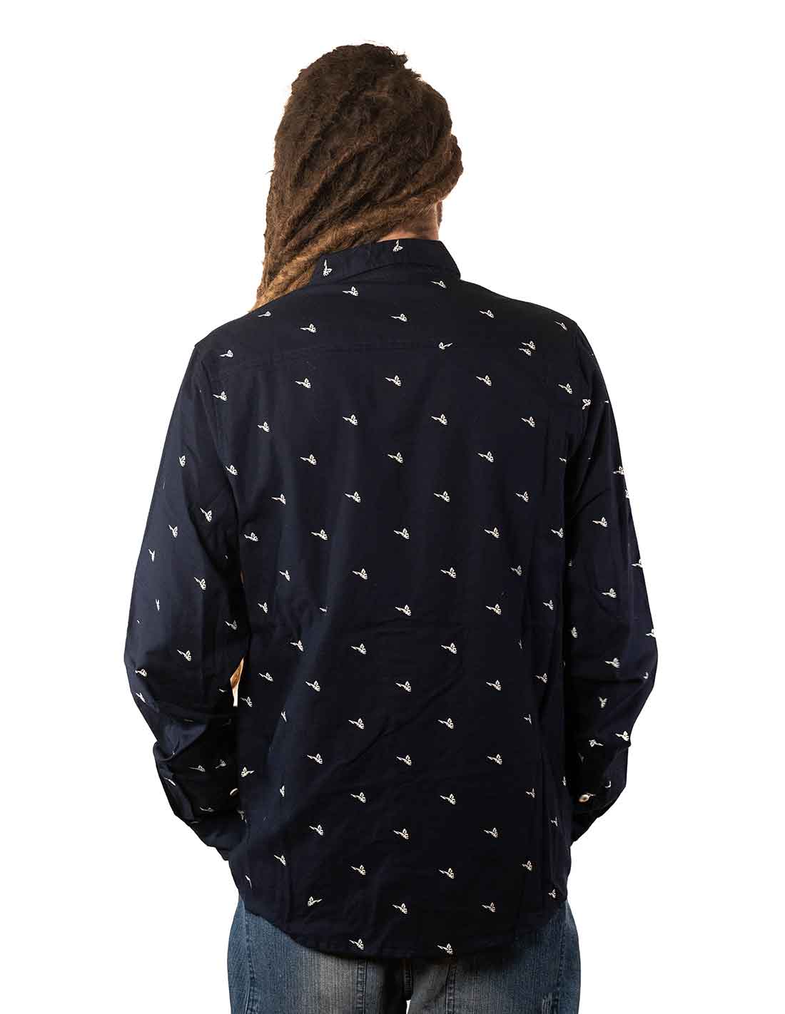 FLY SKULL BLUE SHIRT