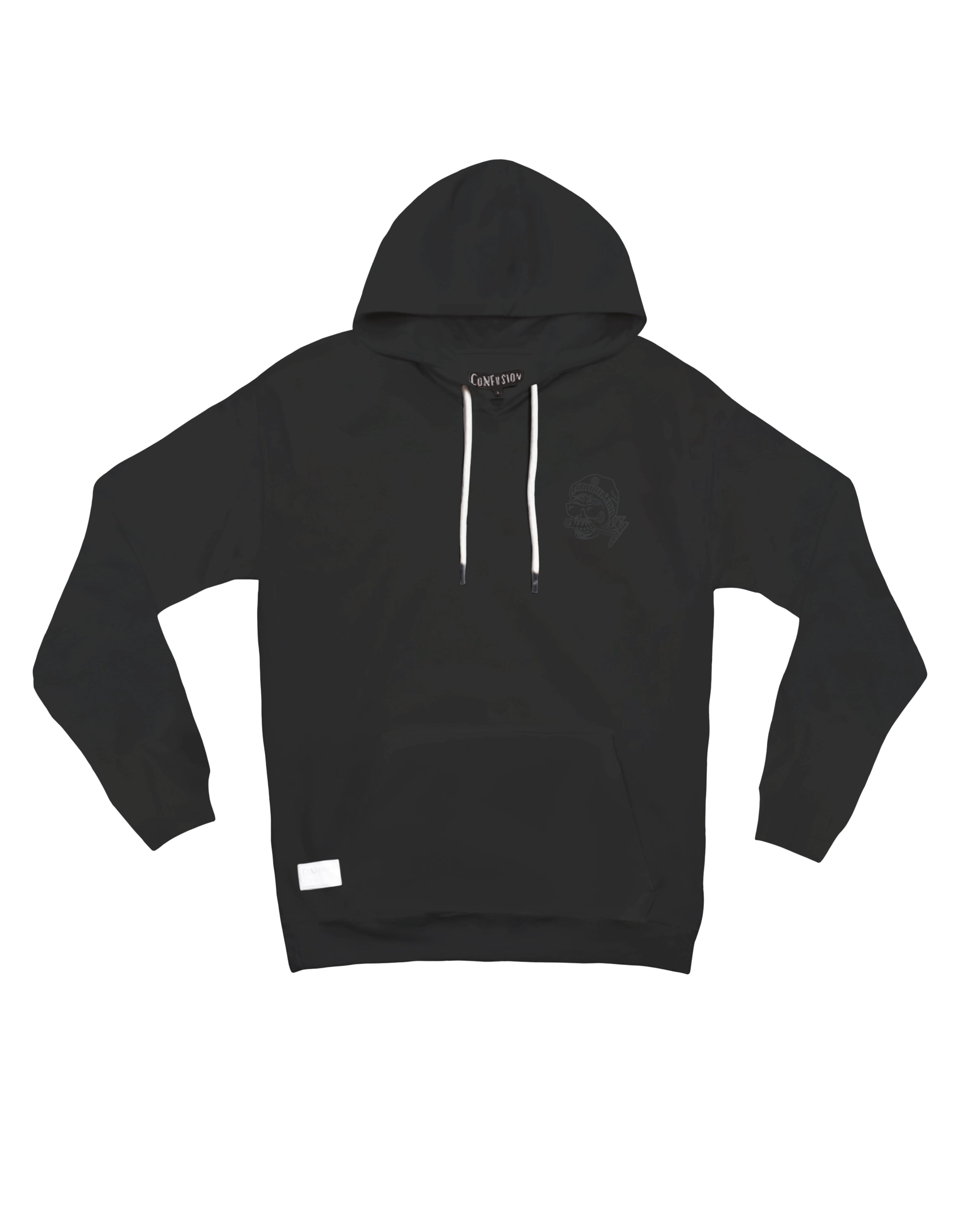 SKULL KNIFE BLACK ON BLACK HOODIE LIMITED EDITION