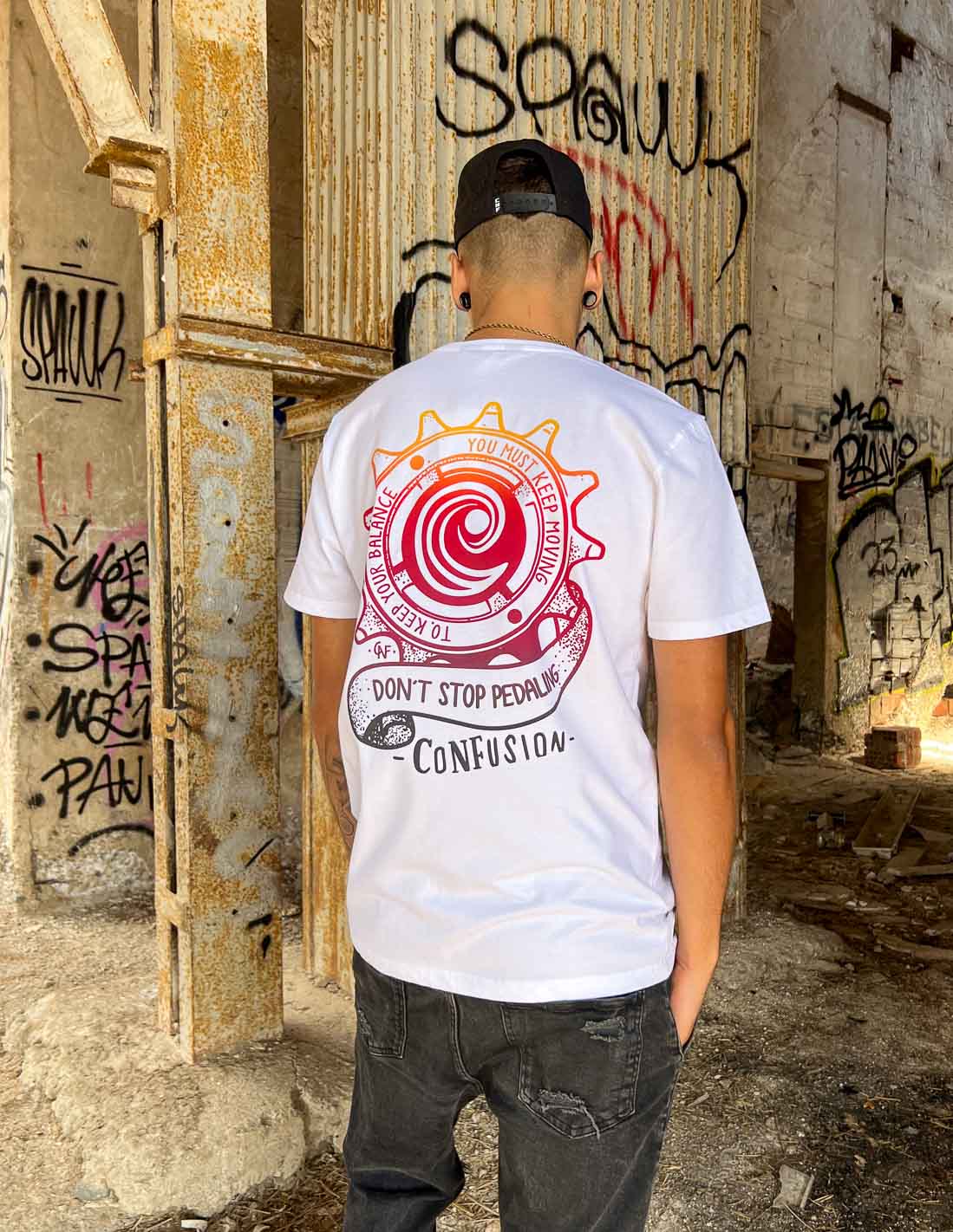 SPROCKET WHITE TSHIRT FADE