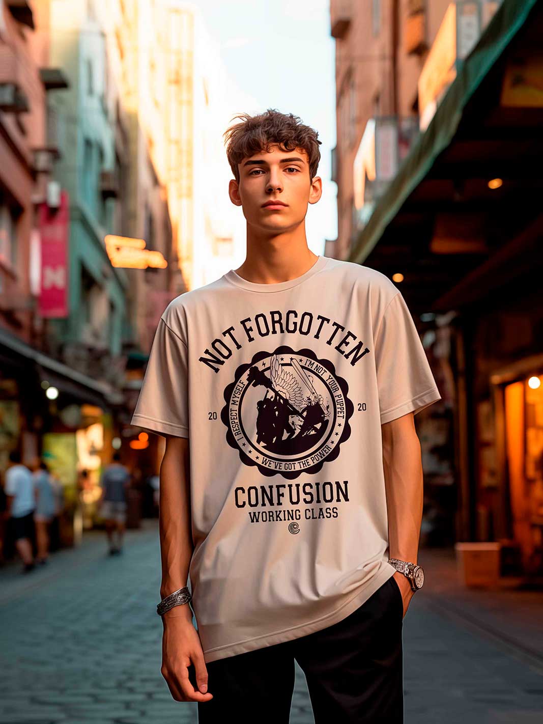 NOT FORGOTTEN CREAM TSHIRT LIMITED EDITION