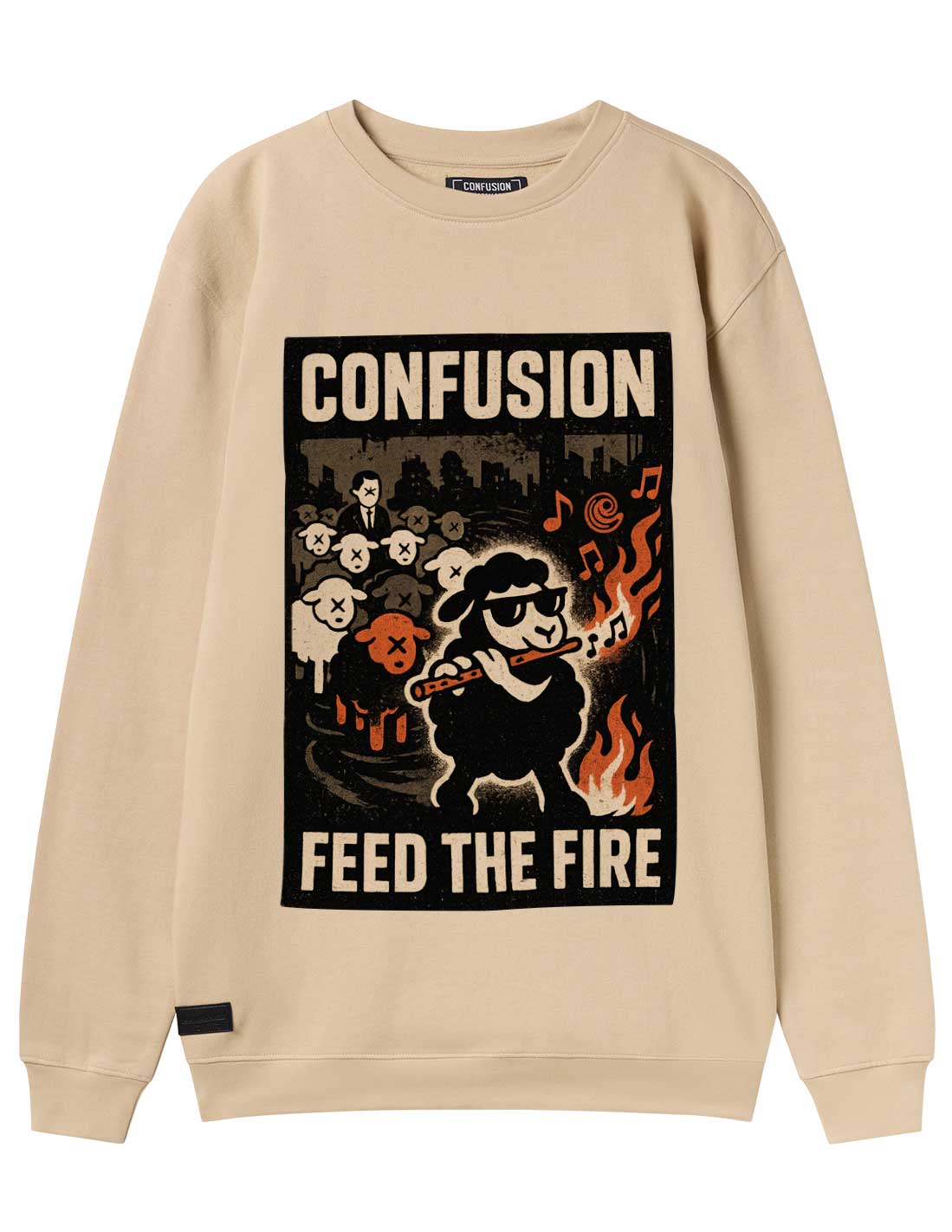BLACKMELIN CREAM CREWNECK LIMITED EDITION