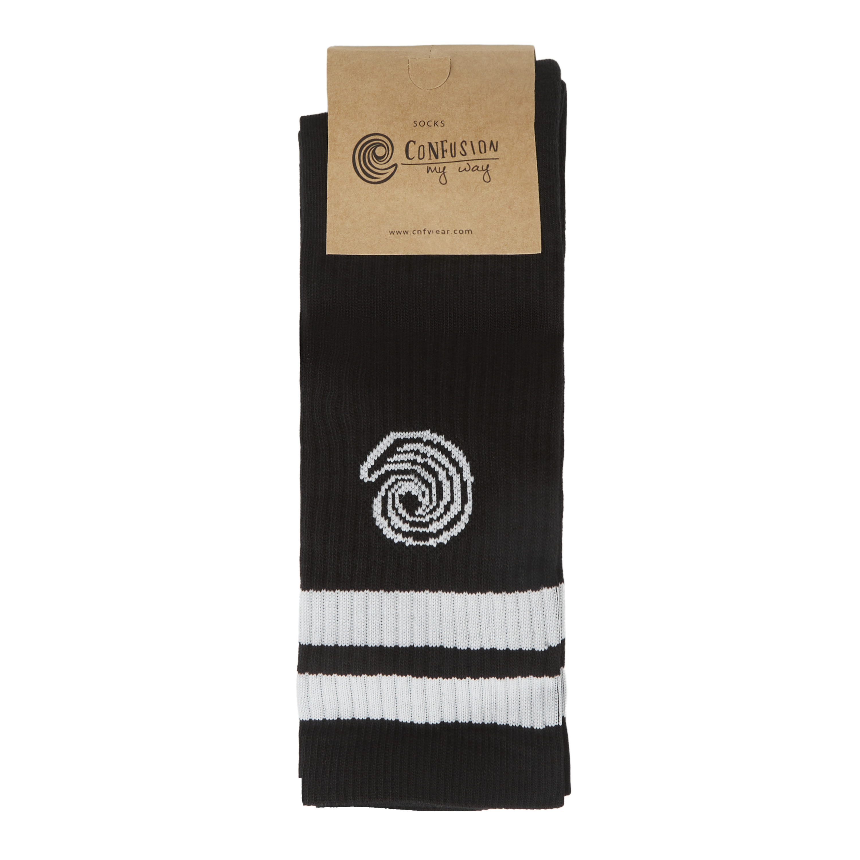 CONFUSION BLACK SOCKS