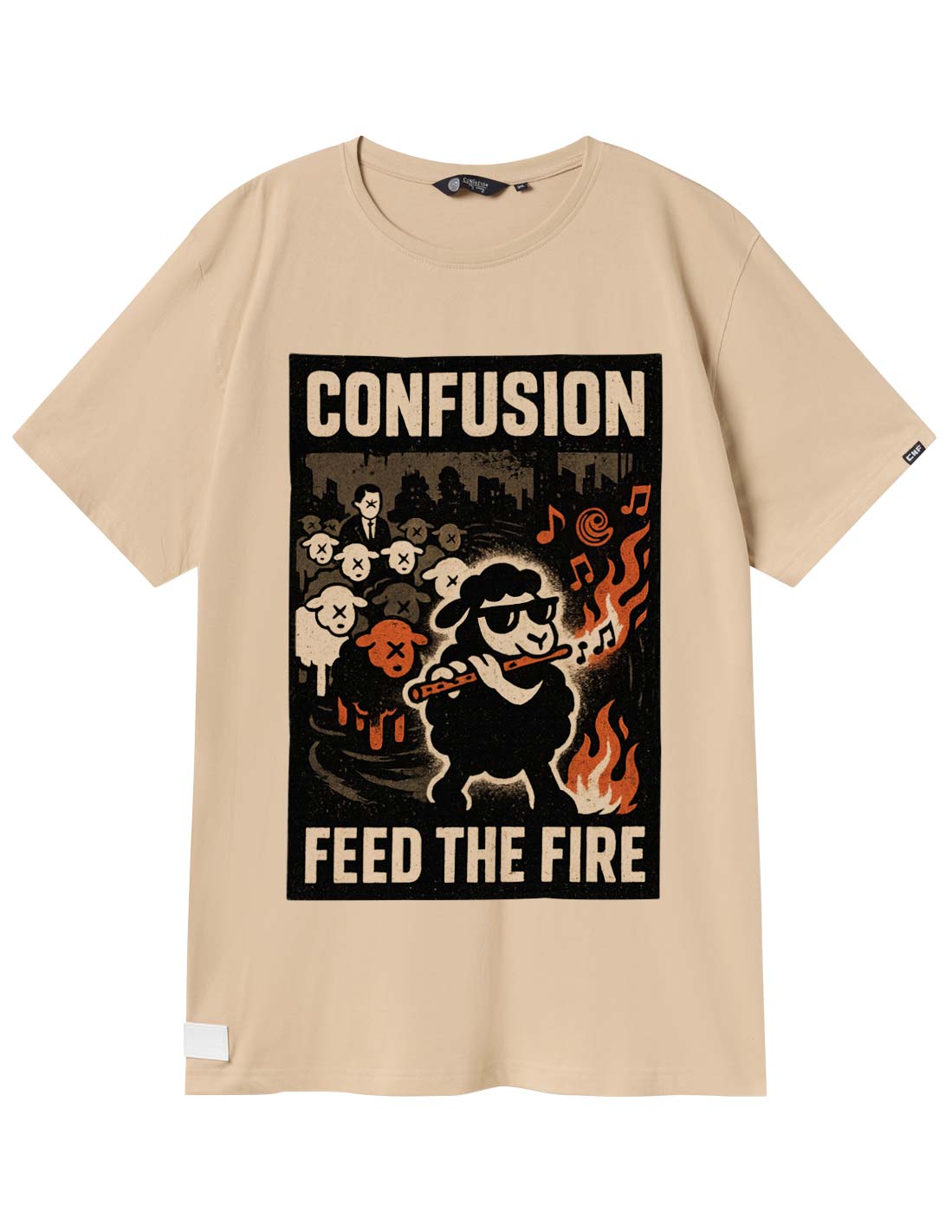 BLACKMELIN CREAM TSHIRT LIMITED EDITION