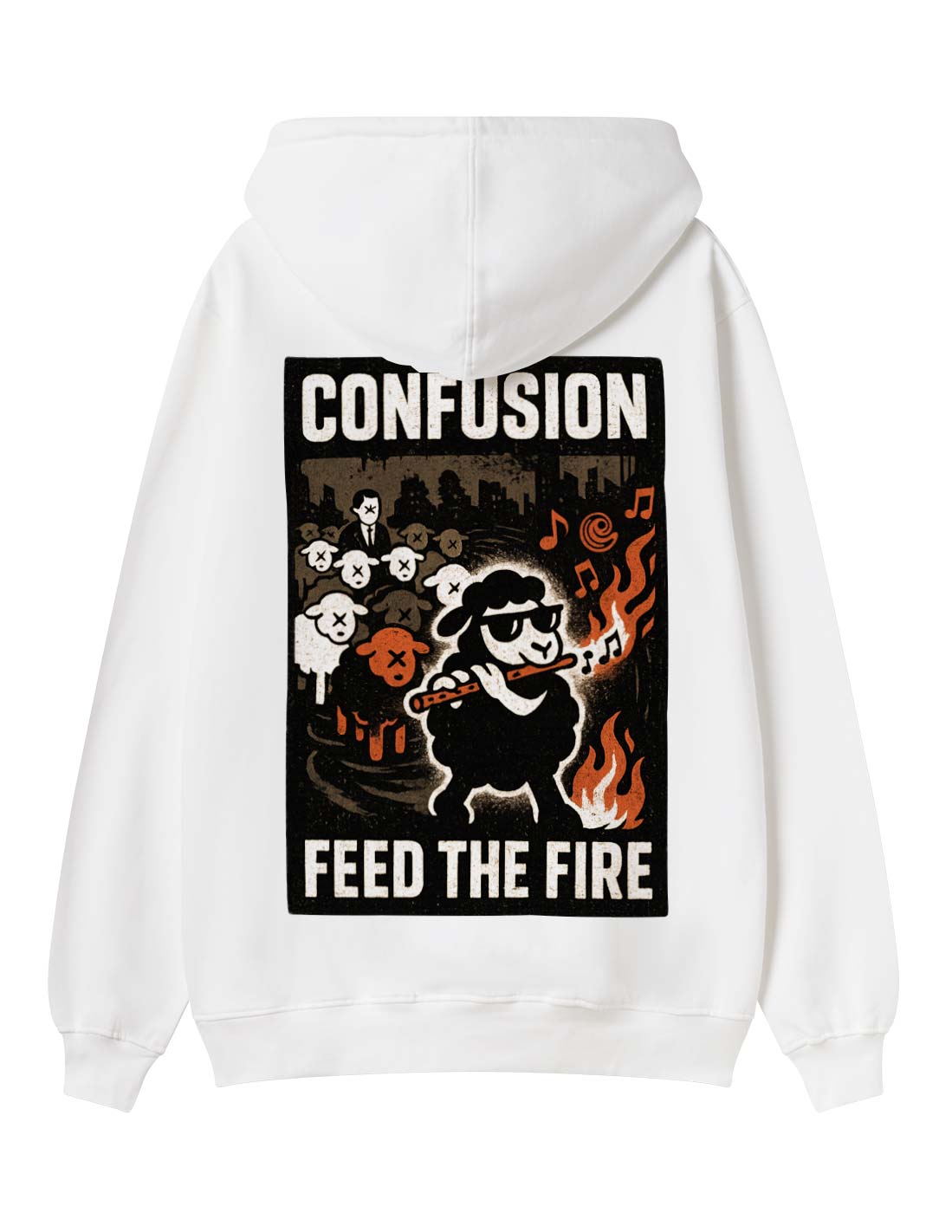 BLACKMELIN WHITE HOODIE LIMITED EDITION