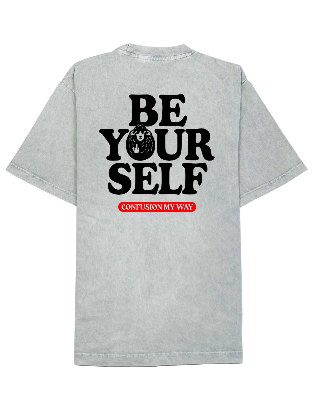 BE YOURSELF SG TSHIRT HARD PATTERN OVERSIZE LIMITED EDITION