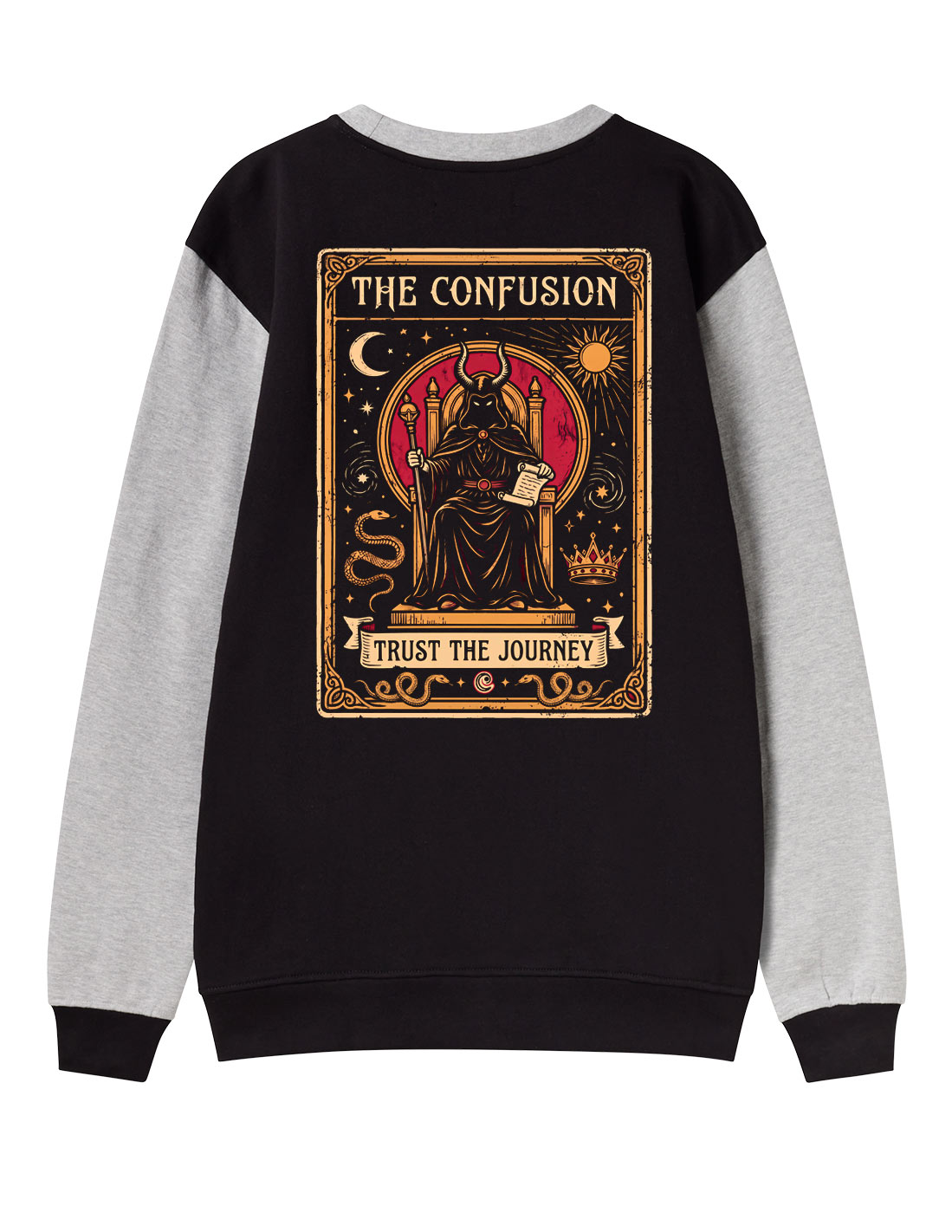 TRUST THE JOURNEY BLACK CREWNECK
