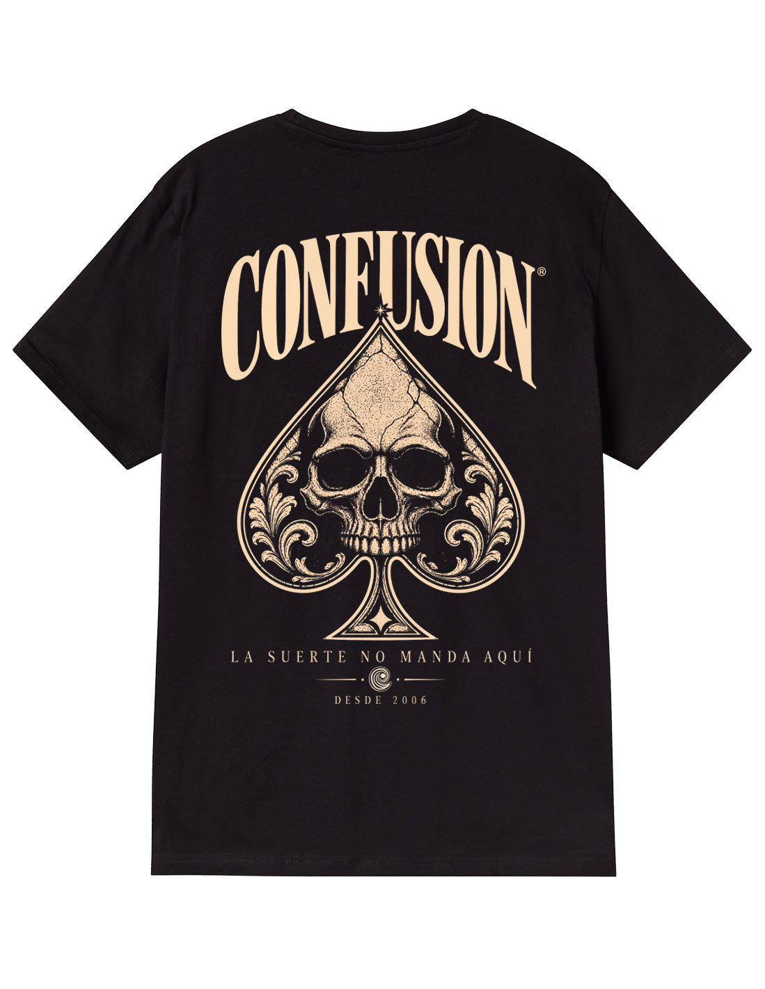 NO LUCK BLACK TSHIRT