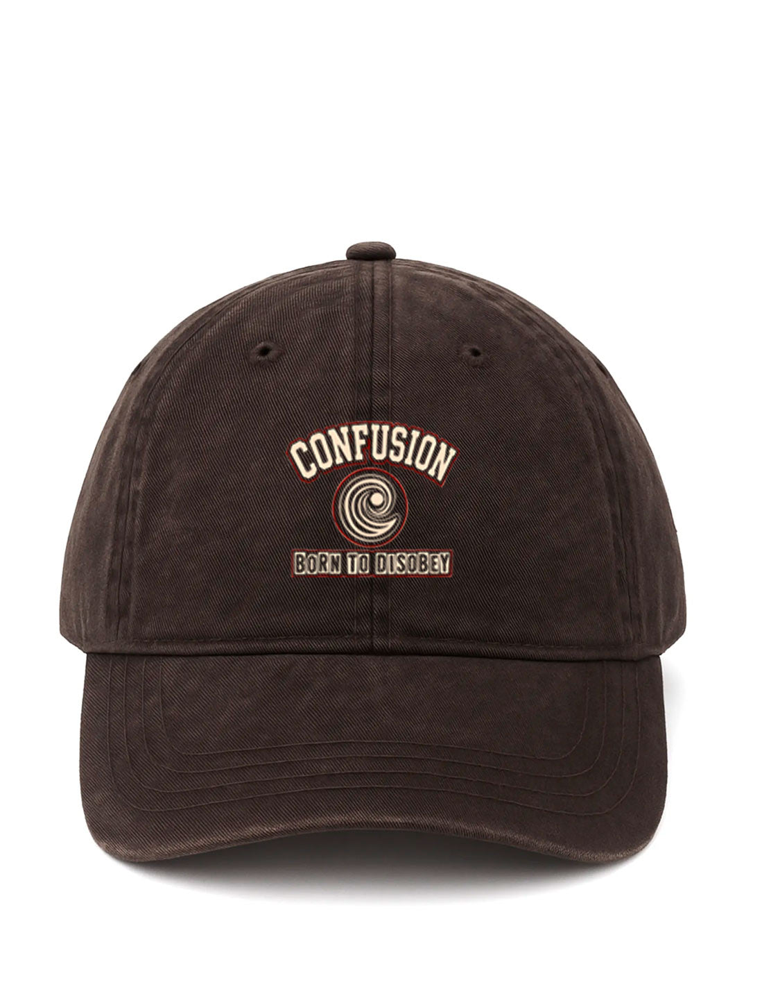BORN TO DISOBEY BLACK COFFE CAP STRAPBACK LAVADO A LA PIEDRA