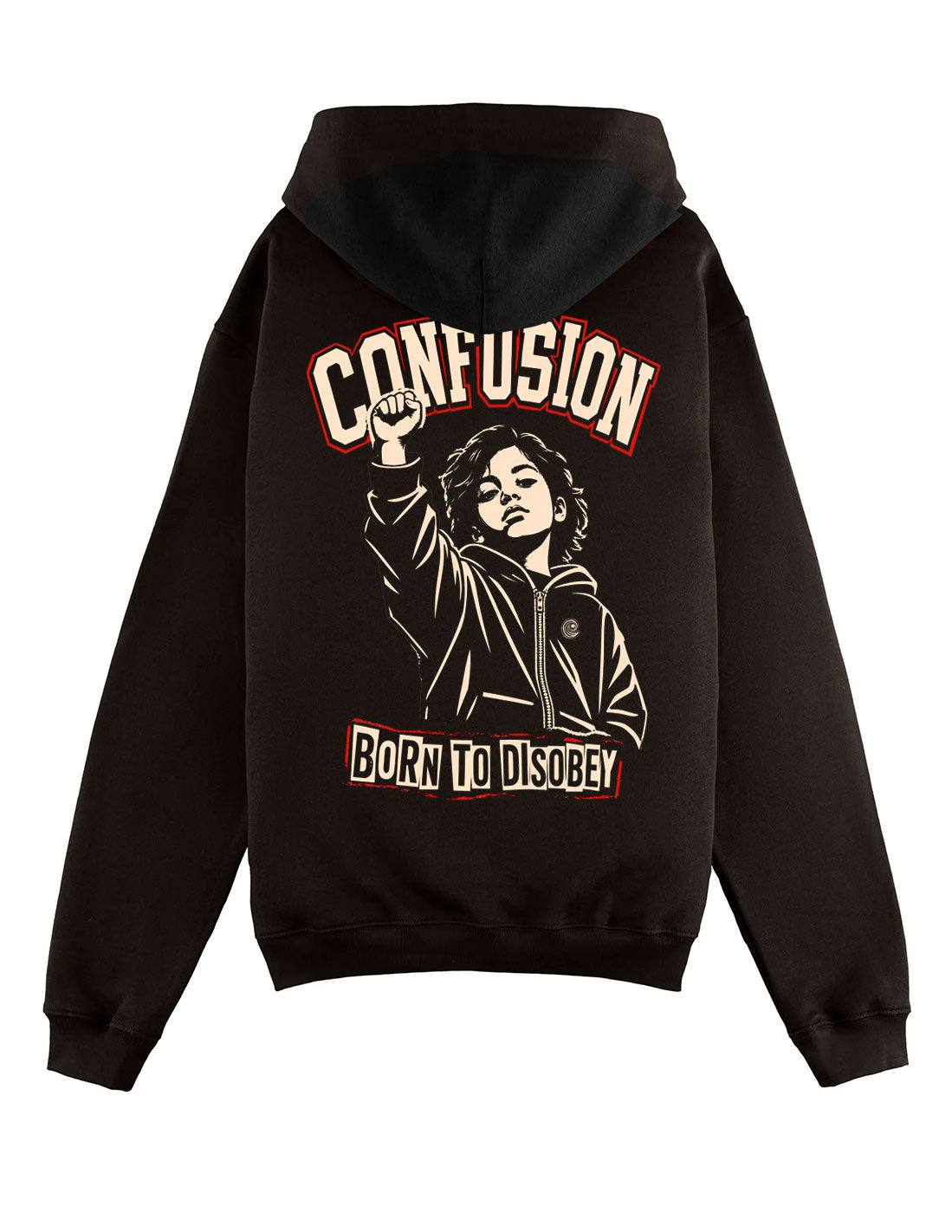 BORN TO DISOBEY BLACK COFFEE HOODIE