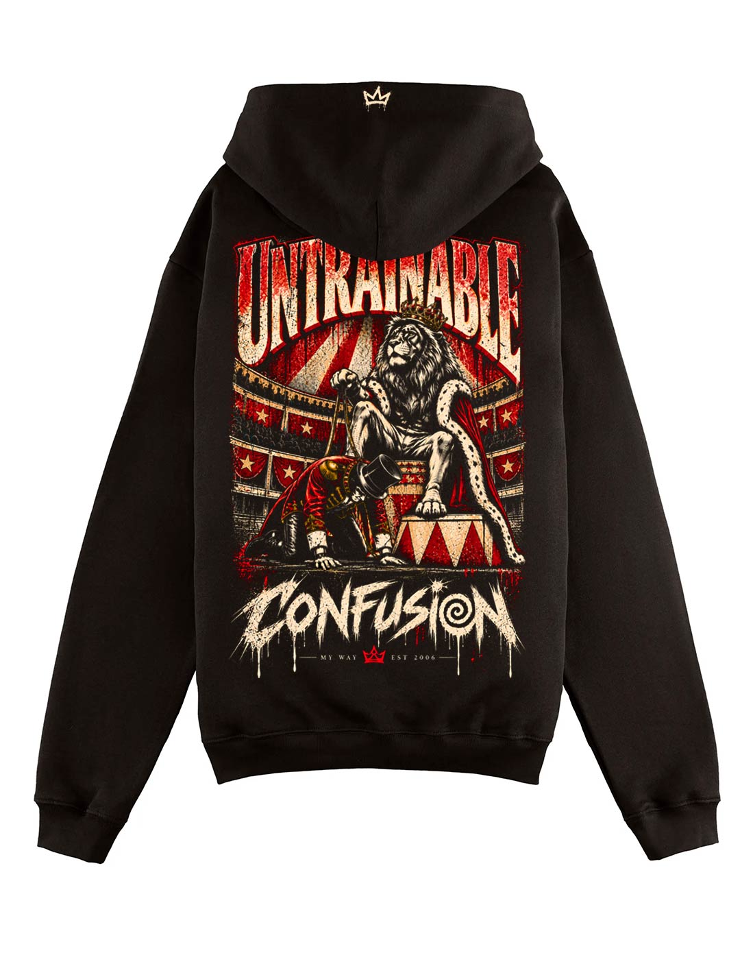 UNTRAINABLE BLACK COFFEE HOODIE OVERSIZE