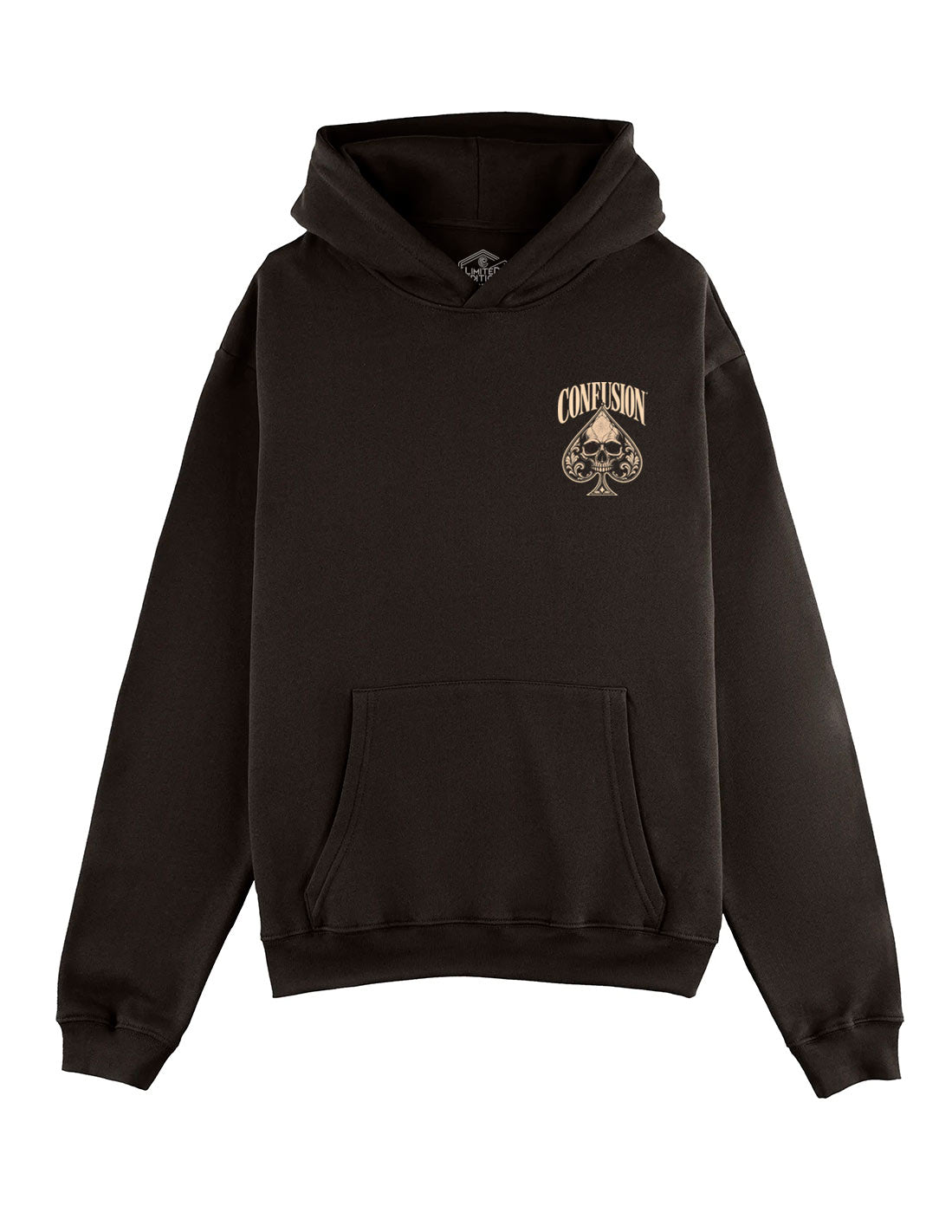 NO LUCK BLACK HOODIE