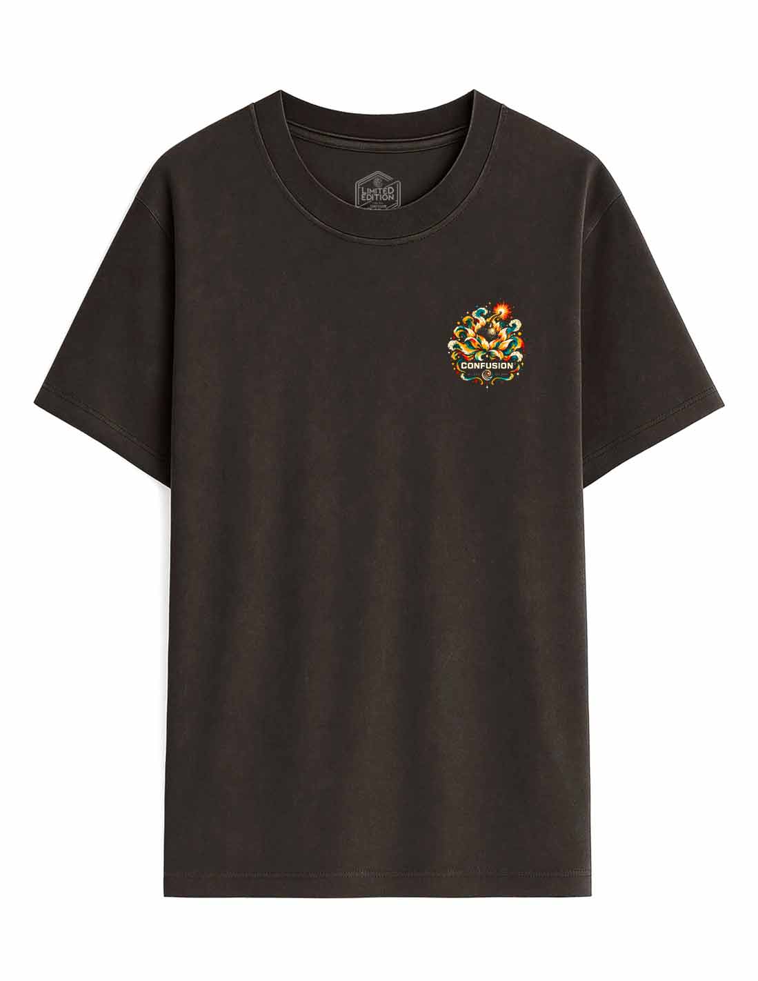CALM LIKE A BOMB BLACK COFFEE OVERSIZE LAVADO A LA PIEDRA