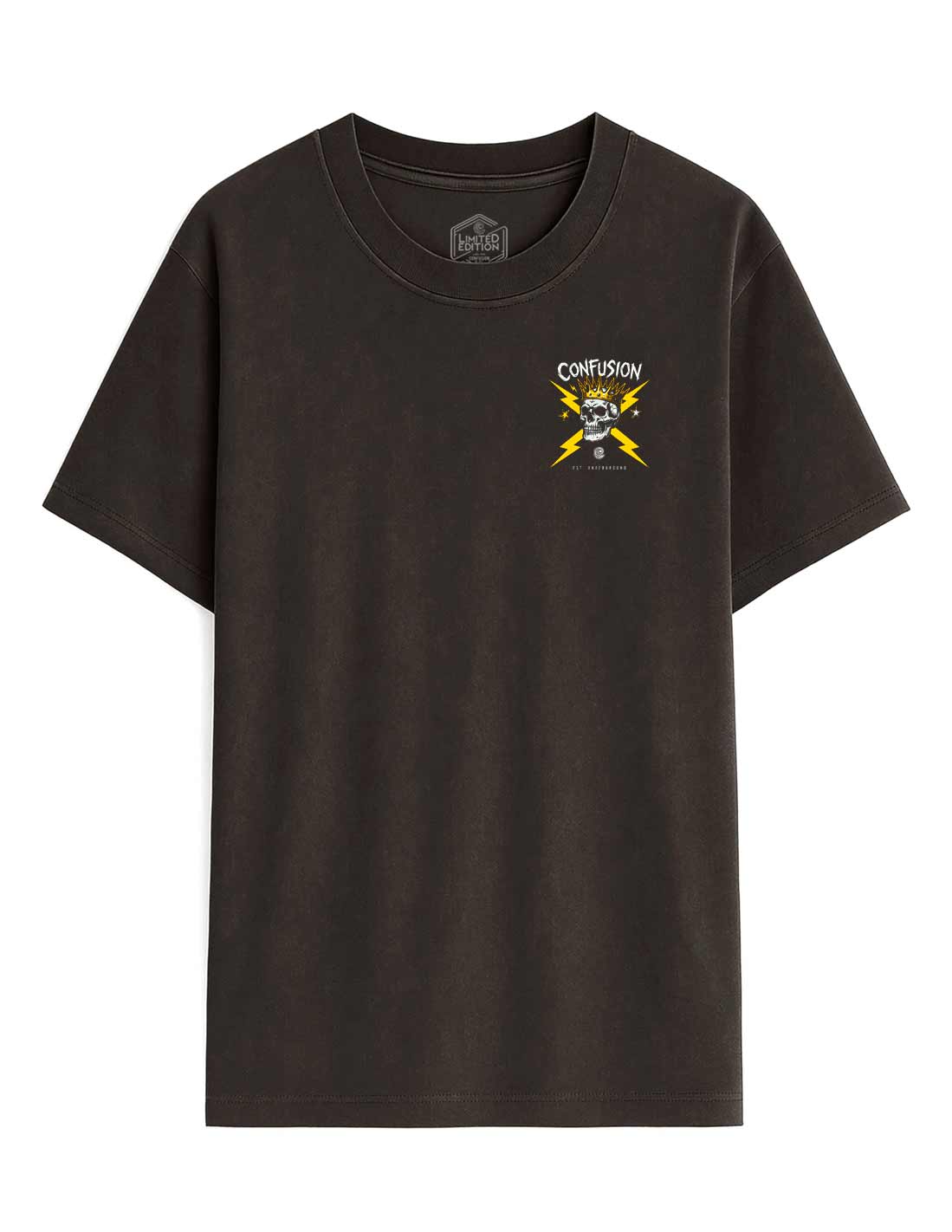 EST UNDERGROUND BLACK COFFEE TEE OVERSIZE LAVADO A LA PIEDRA