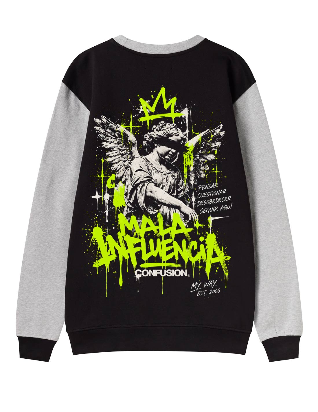 MALA INFLUENCIA BLACK CREWNECK