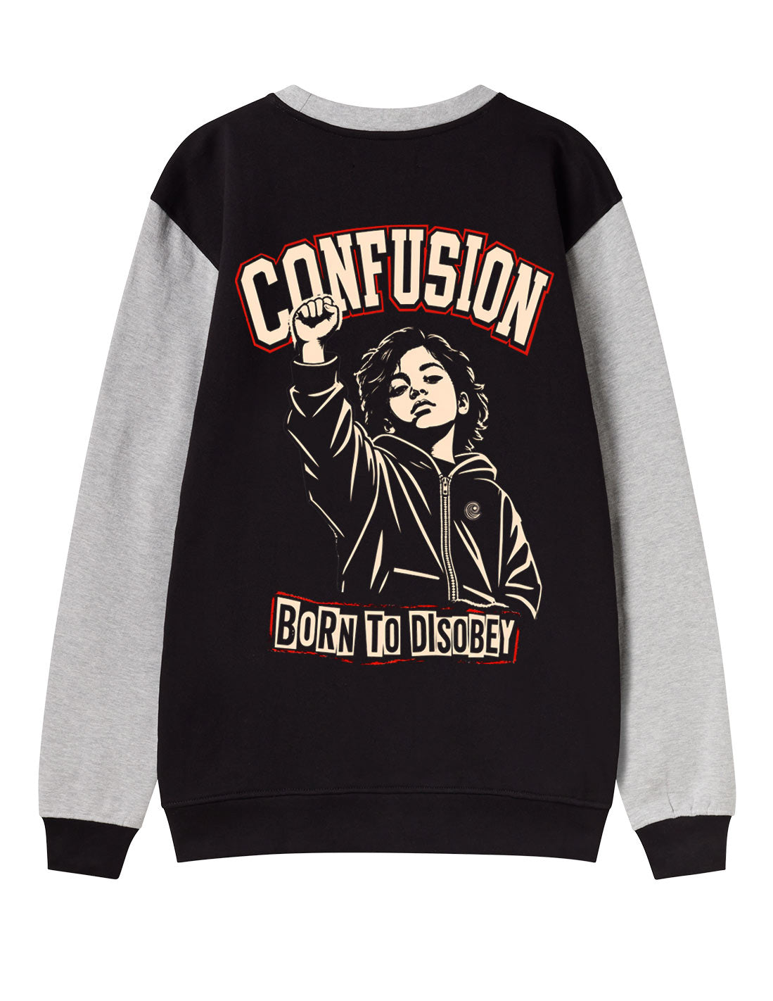 BORN TO DISOBEY BLACK CREWNECK