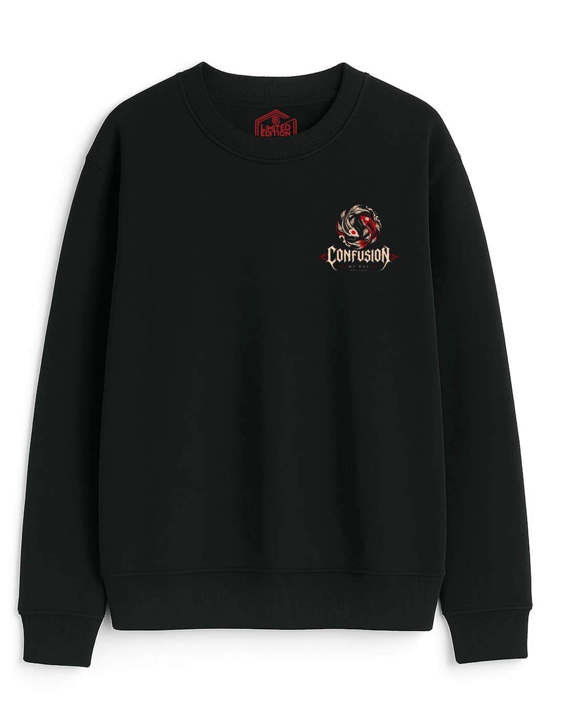 KOI BLACK CREWNECK