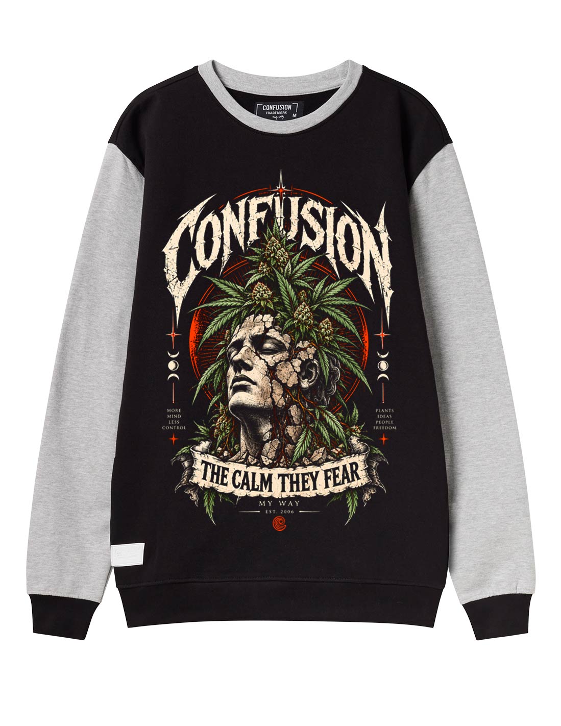 THE CALM BLACK CREWNECK
