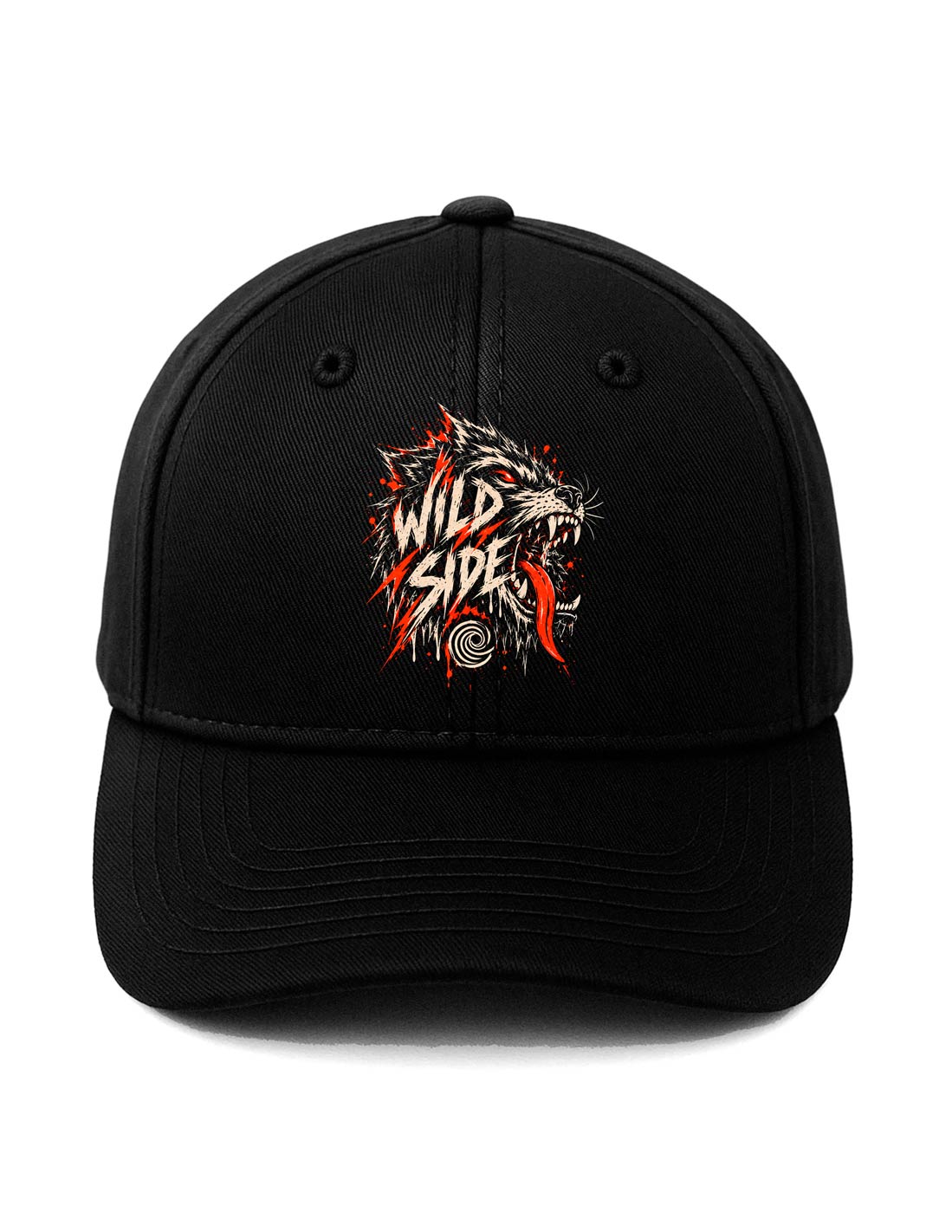 REBEL BY NATURE BLACK CAP STRAPBACK