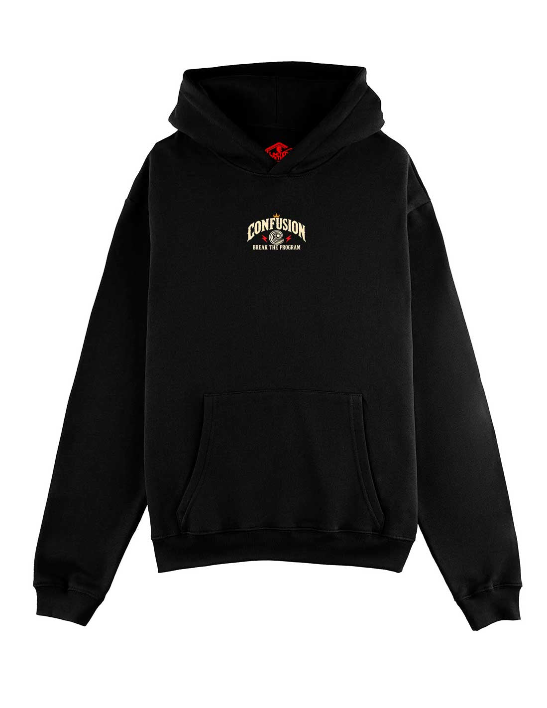 BREAK THE PROGRAM BLACK HOODIE OVERSIZE