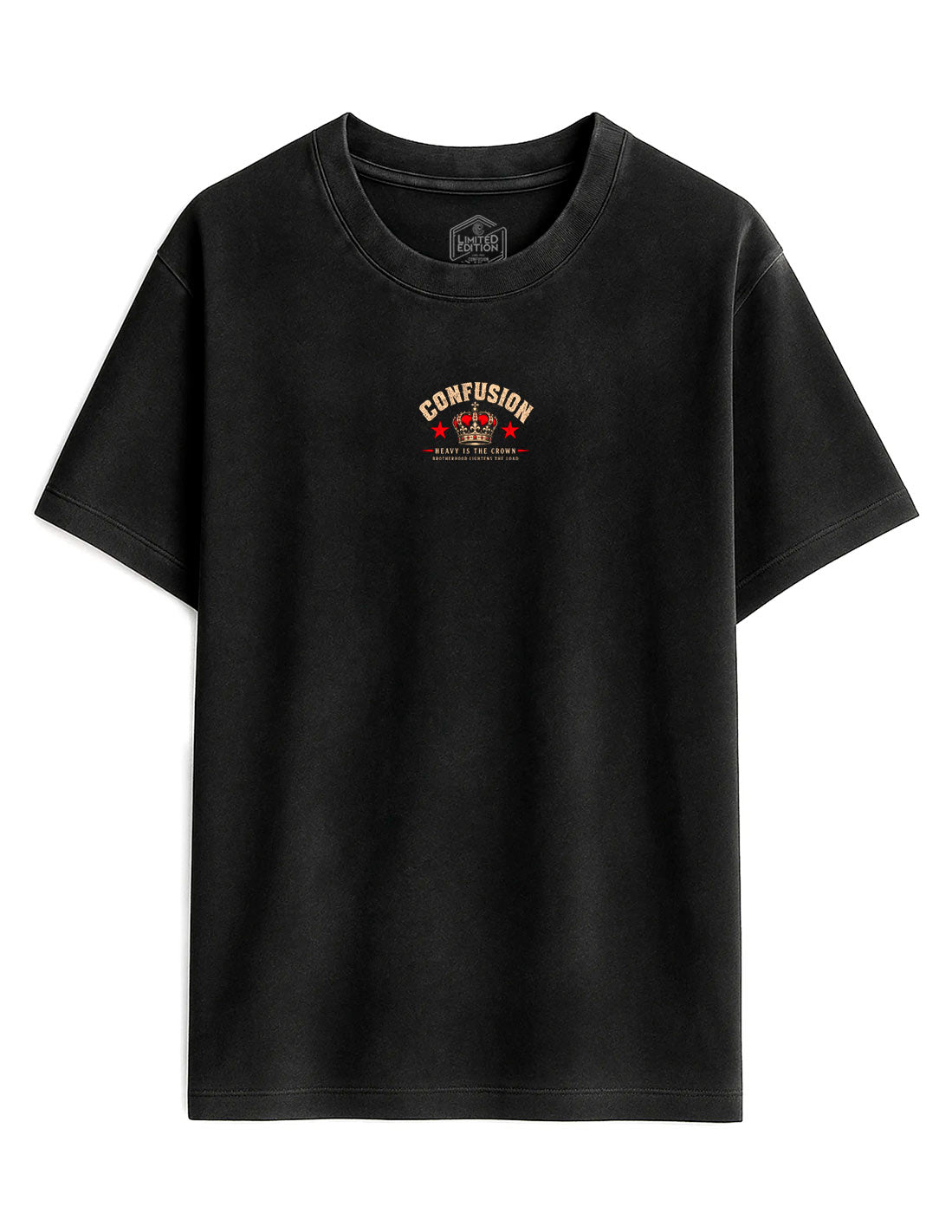HEAVY BLACK TEE OVERSIZE LAVADO A LA PIEDRA