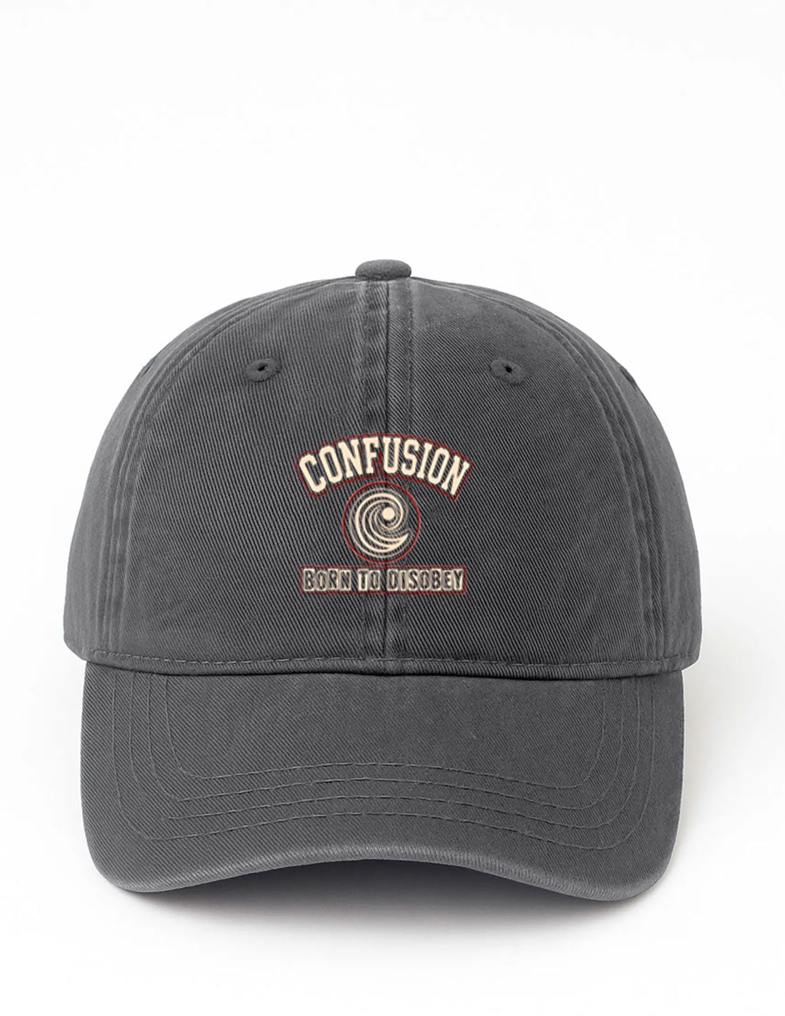 BORN TO DISOBEY BLACK OYSTER CAP STRAPBACK LAVADO A LA PIEDRA