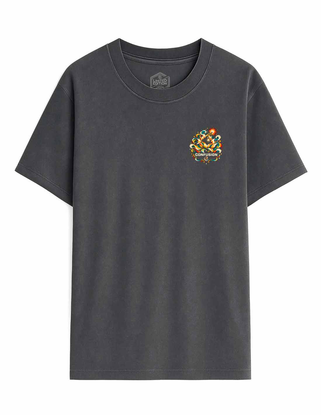 CALM LIKE A BOMB BLACK OYSTER OVERSIZE LAVADO A LA PIEDRA