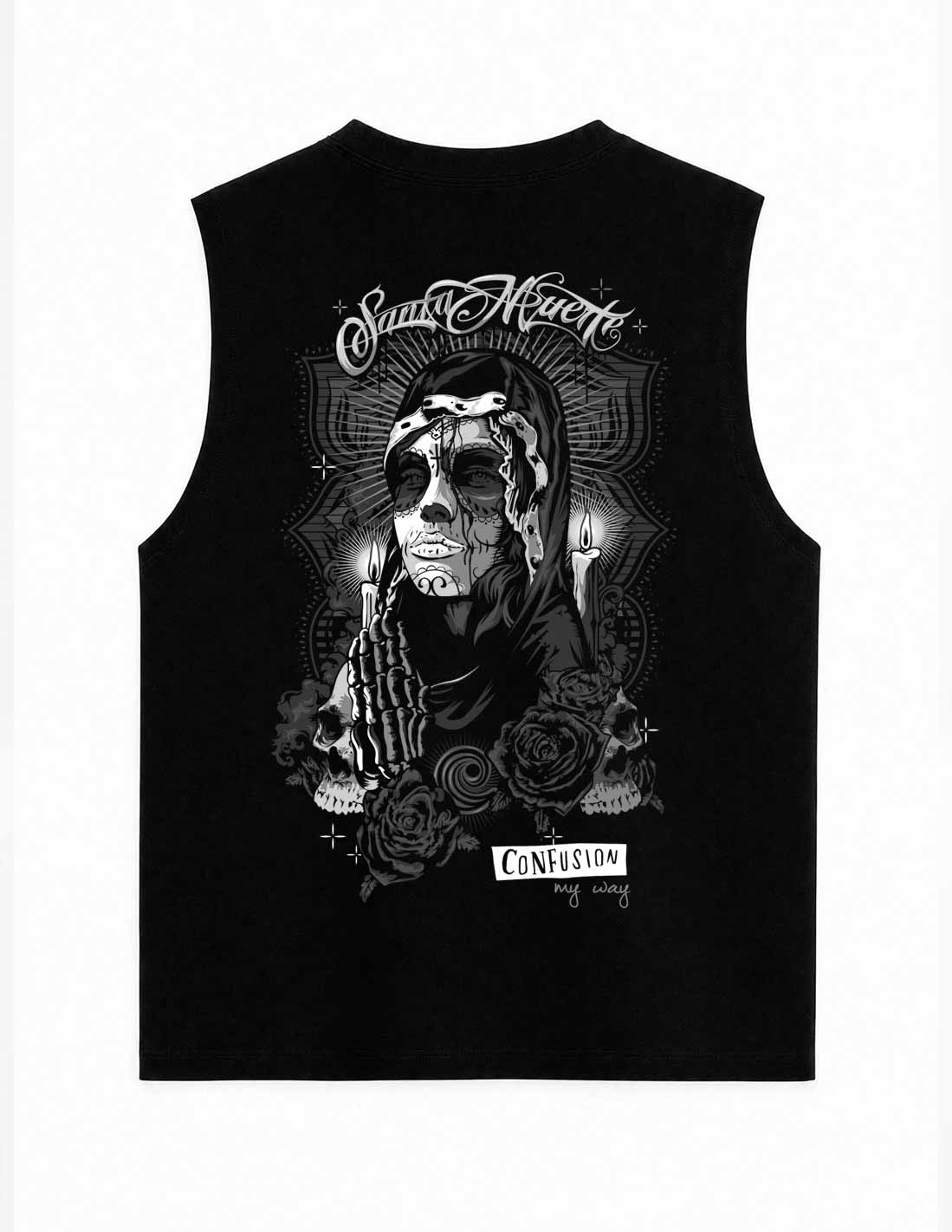 SANTA MUERTE BLACK TANK