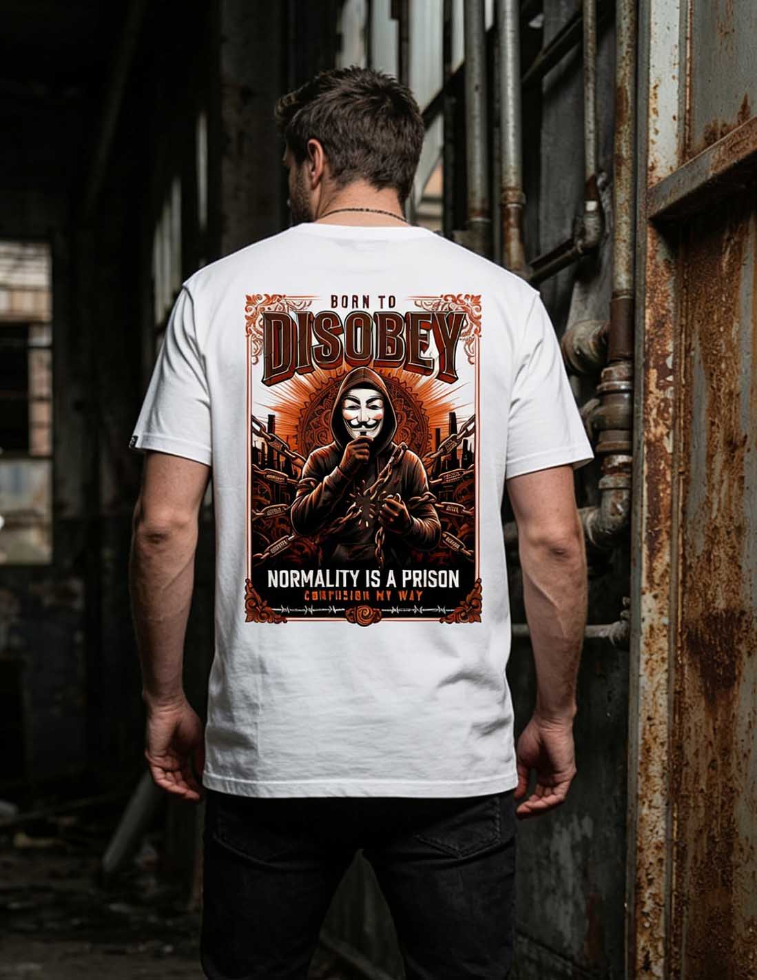 DISOBEY WHITE TSHIRT