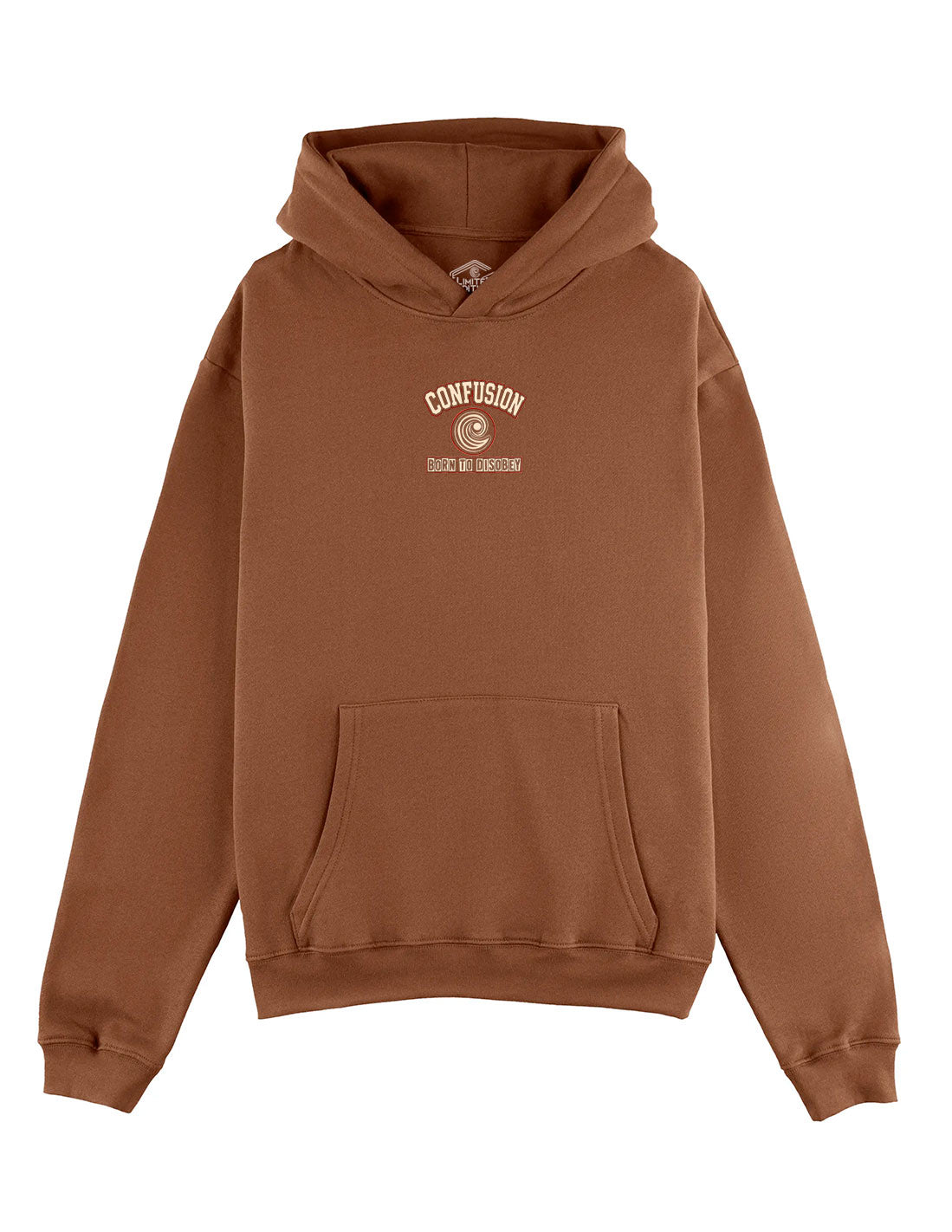 BORN TO DISOBEY BROWN HOODIE