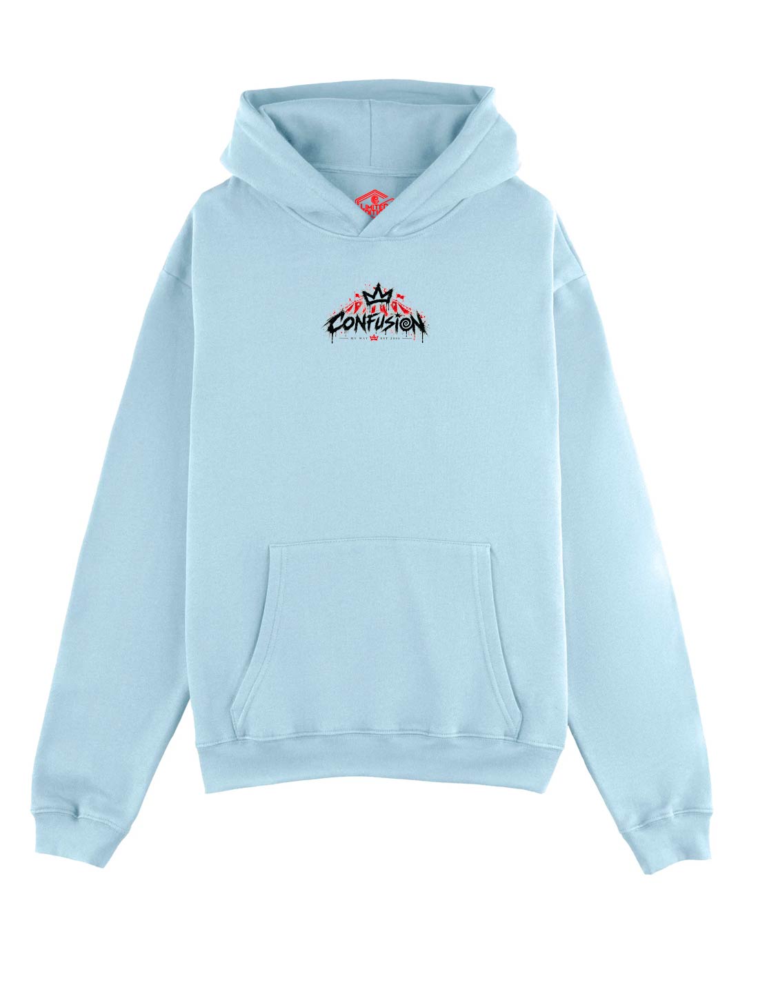 UNTRAINABLE CHAMBRAY BLUE HOODIE OVERSIZE