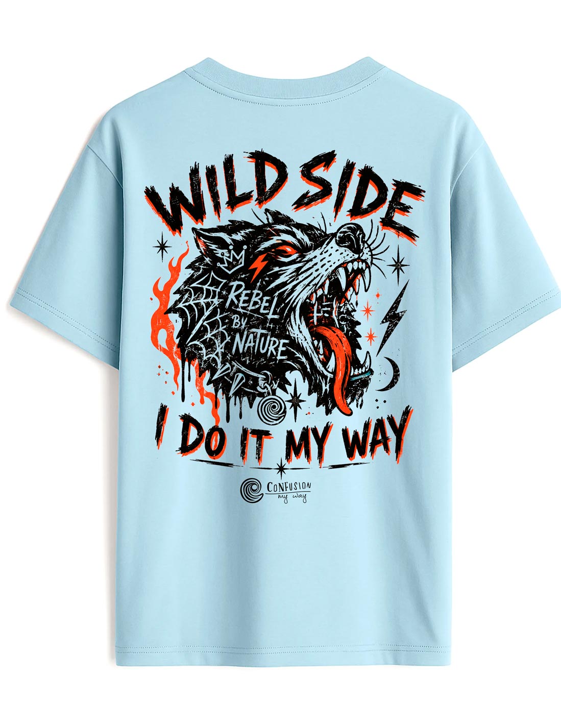 REBEL BY NATURE CHAMBRAY TEE OVERSIZE