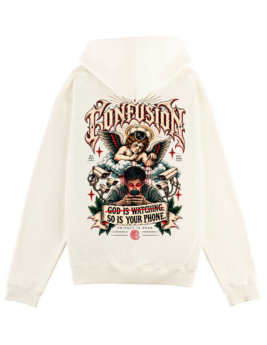 PRIVACY IS DEAD COCOMILK HOODIE OVERSIZE