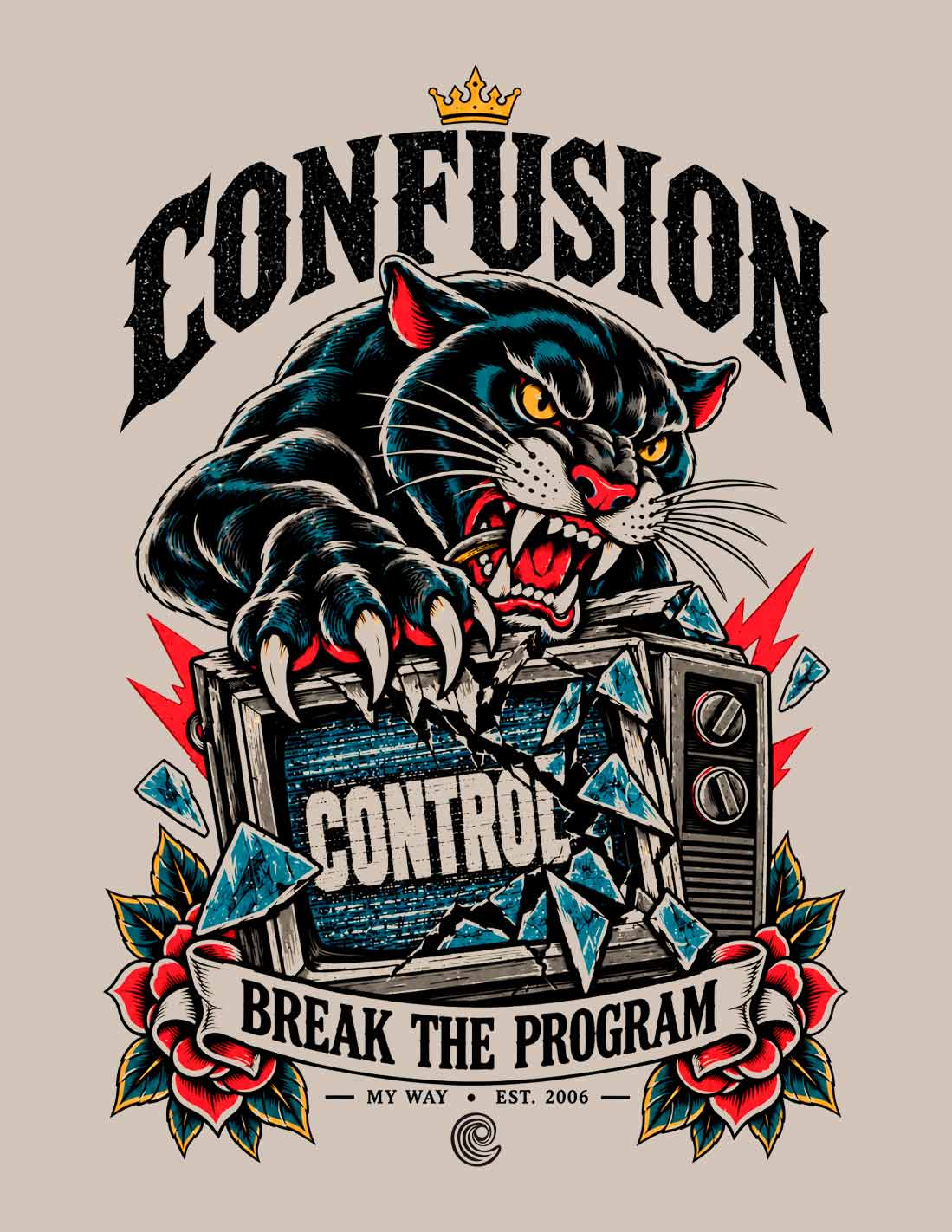 BREAK THE PROGAM STRING TEE OVERSIZE