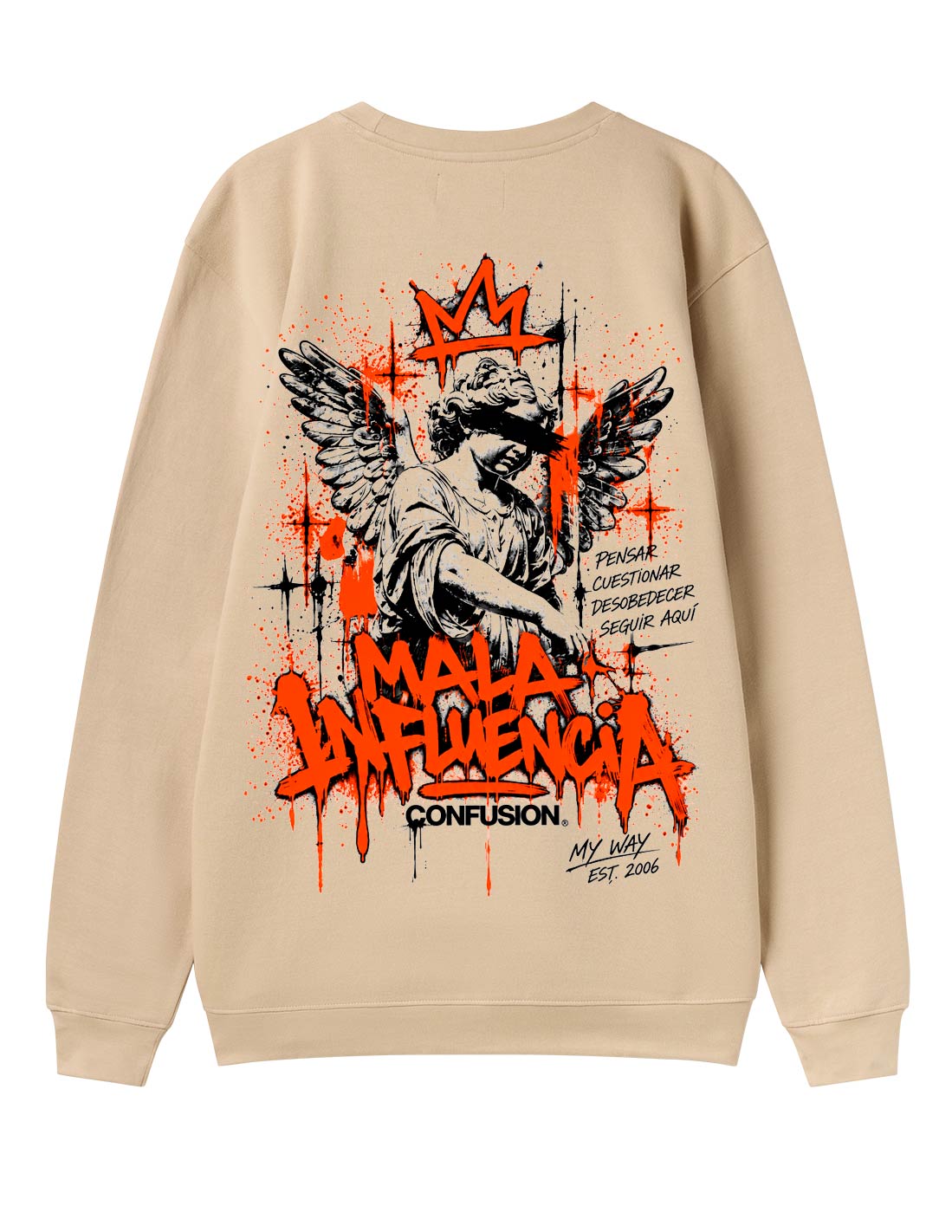 MALA INFLUENCIA CREAM CREWNECK