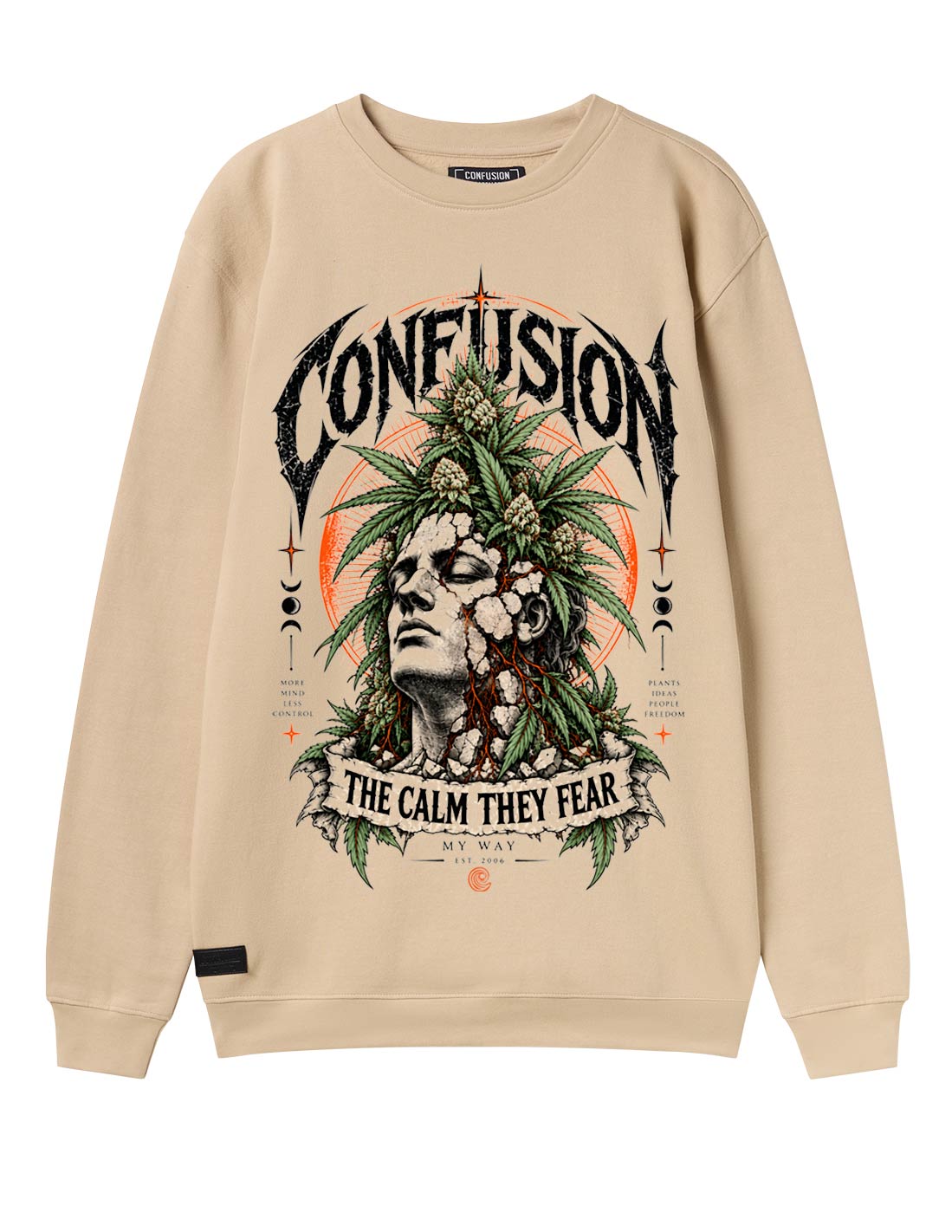 THE CALM CREAM CREWNECK