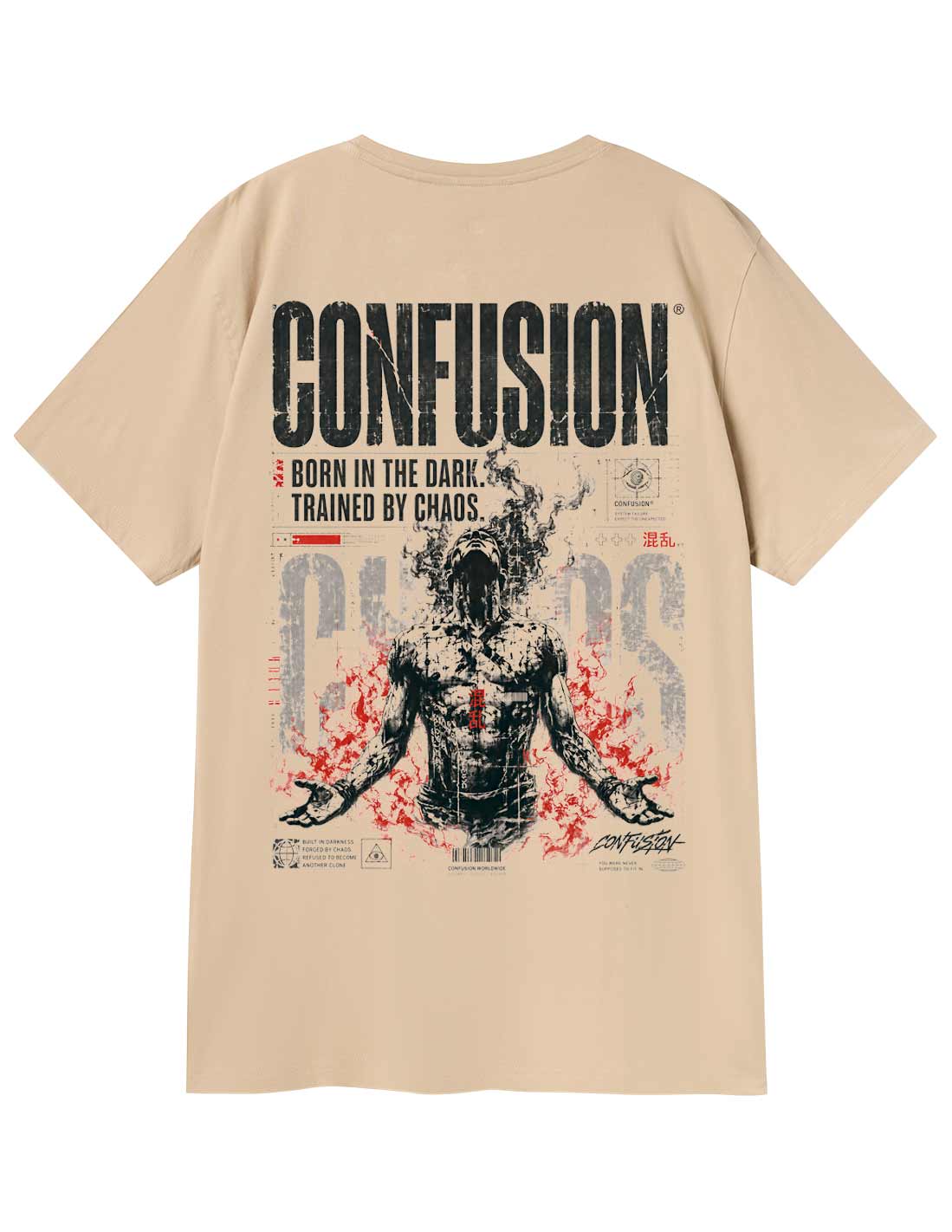 BORN IN THE DARK CREAM TSHIRT
