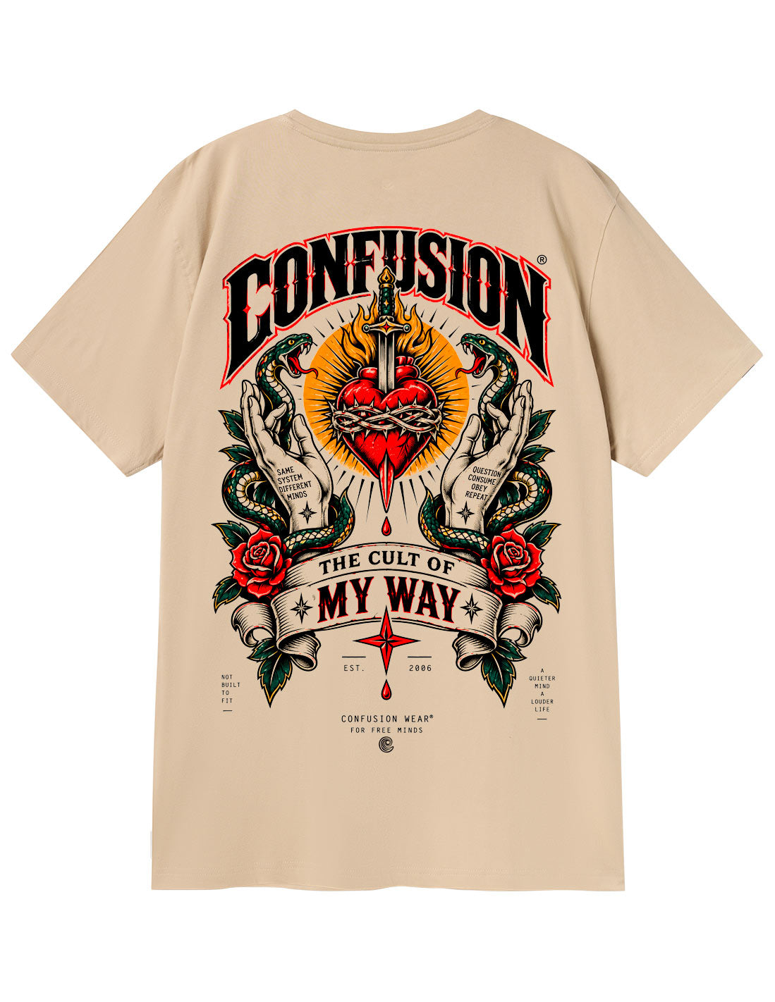 THE CULT CREAM TSHIRT