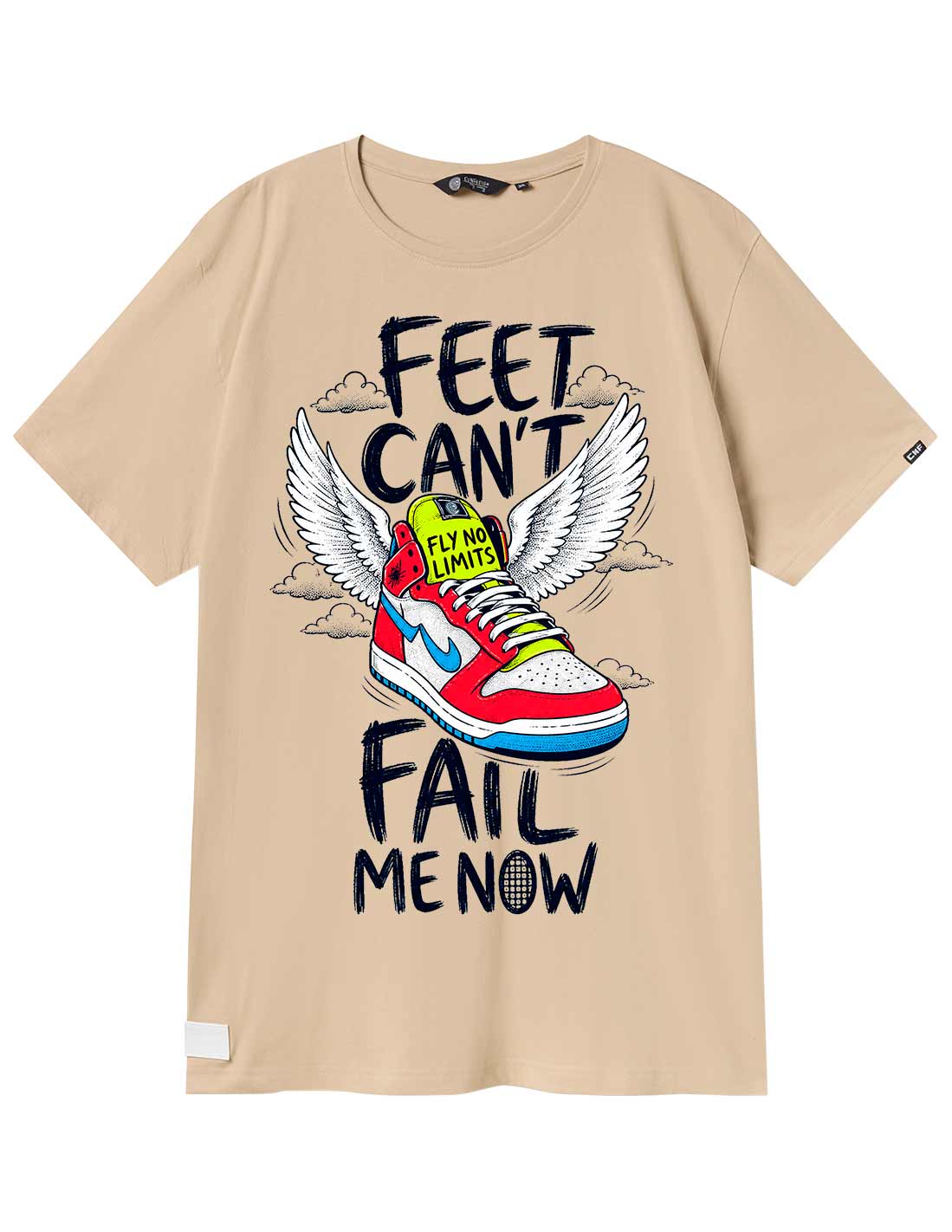 FLY NO LIMITS CREAM TSHIRT