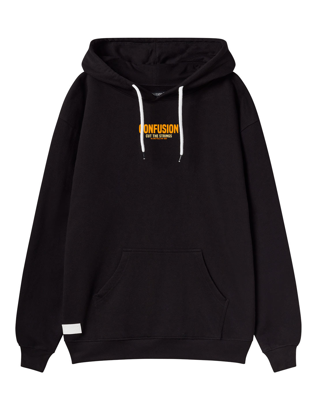 CUT THE STRING BLACK HOODIE