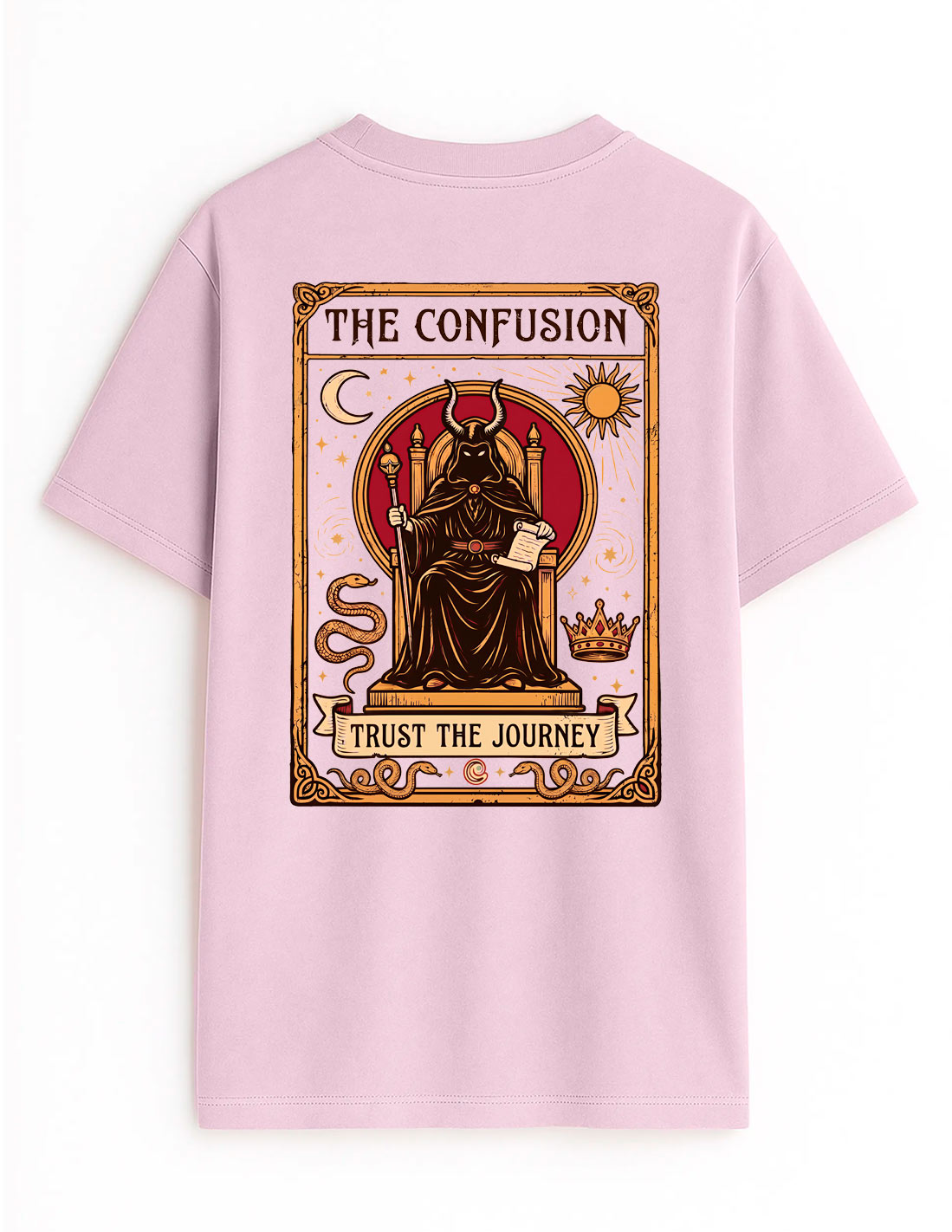 TRUST THE JOURNEY DAWN PINK TEE OVERSIZE LAVADO A LA PIEDRA