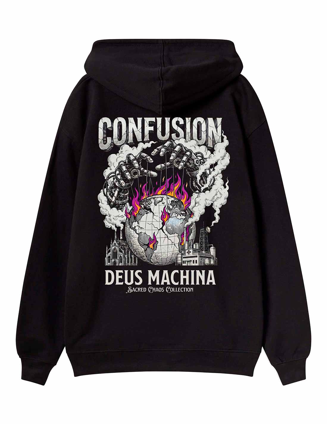 DEUS MACHINA BLACK HOODIE