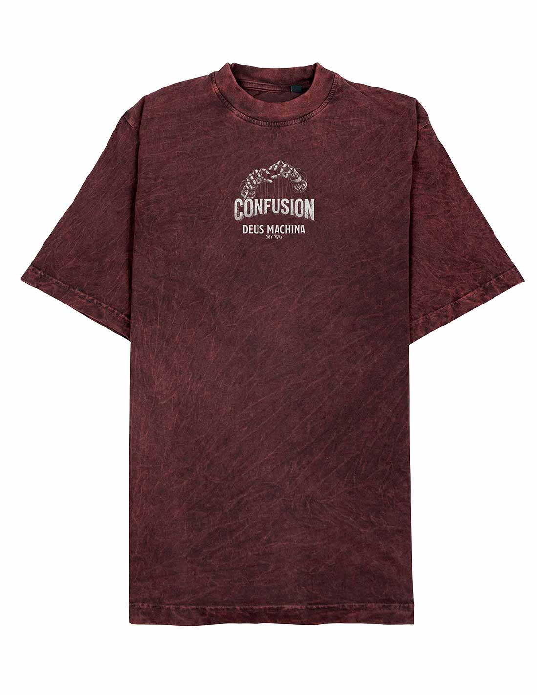 DEUS MACHINA RED LAVA TEE OVERSIZE HARD PATTERN