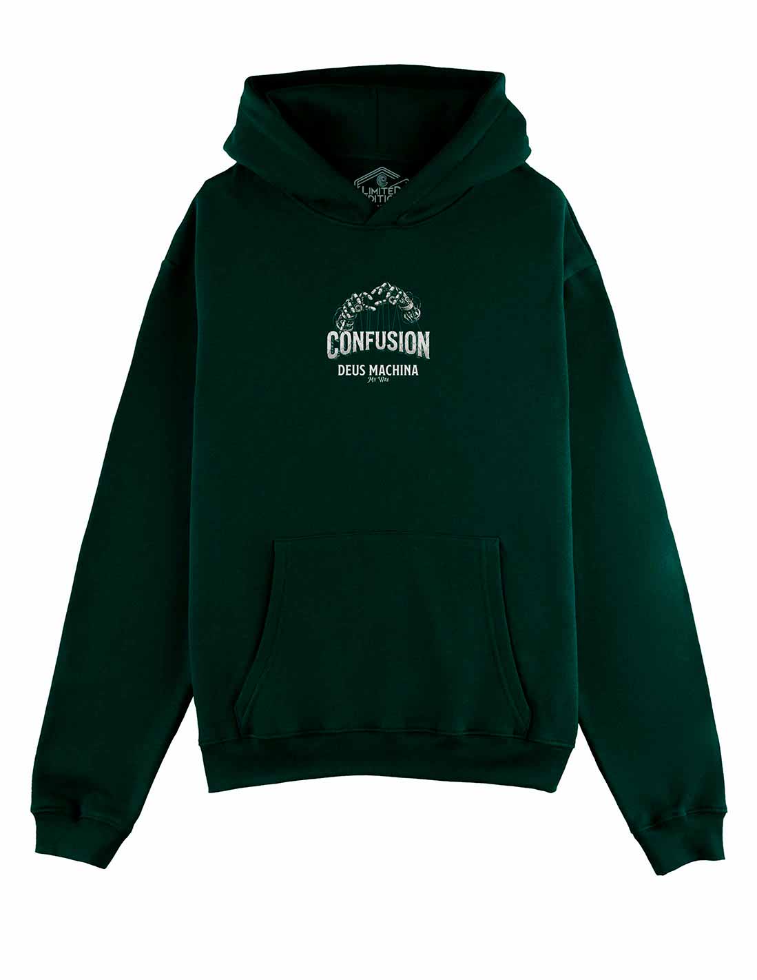 DEUS MACHINA VERDE BOTELLA HOODIE OVERSIZE
