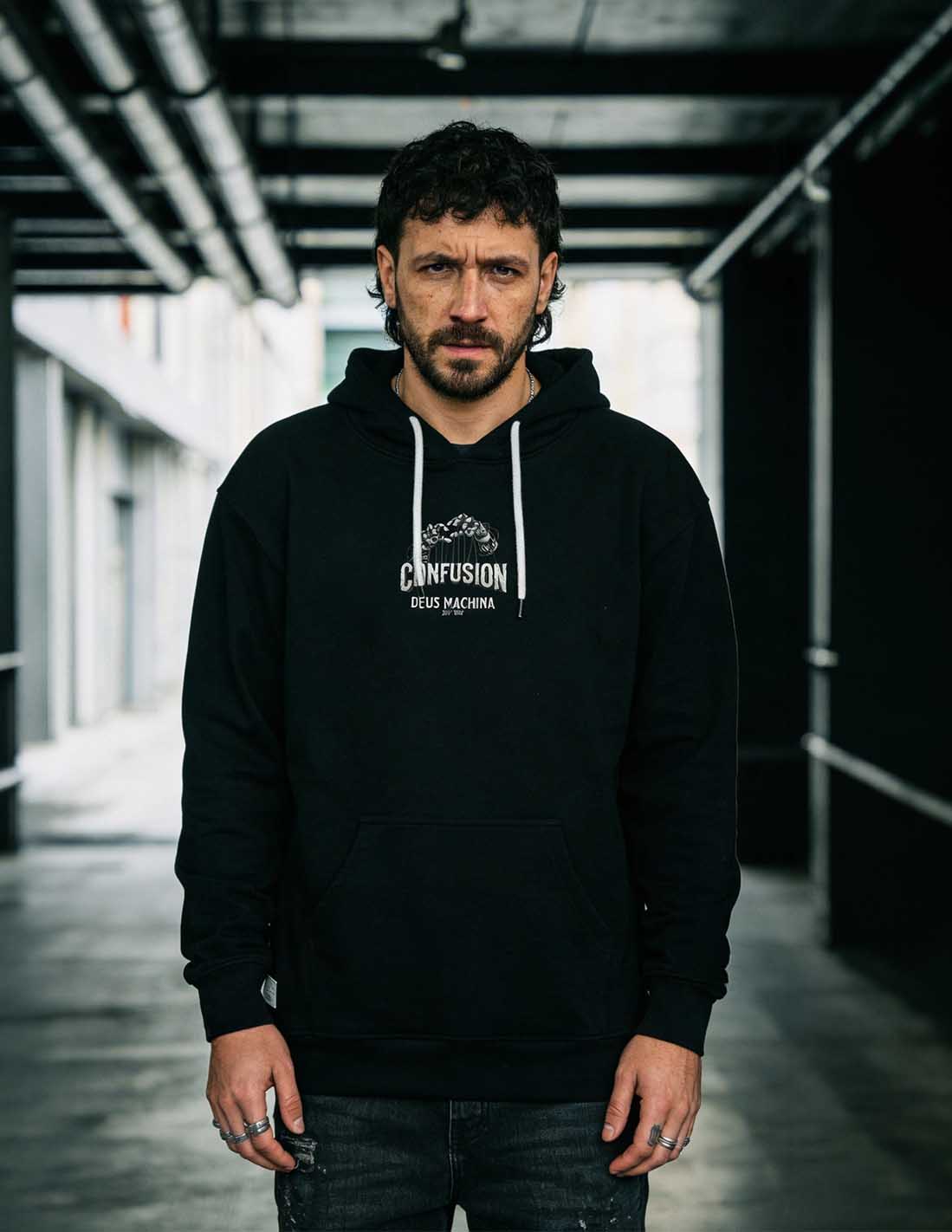 DEUS MACHINA BLACK HOODIE
