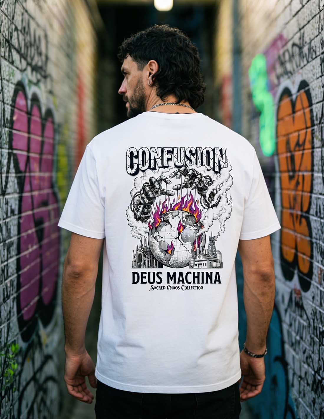 DEUS MACHINA WHITE TEE