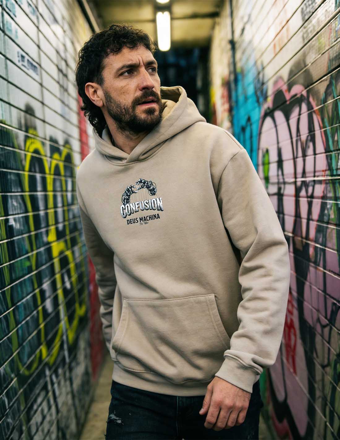 DEUS MACHINA STRING HOODIE OVERSIZE