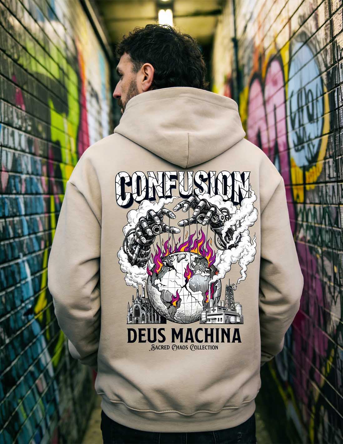 DEUS MACHINA STRING HOODIE OVERSIZE